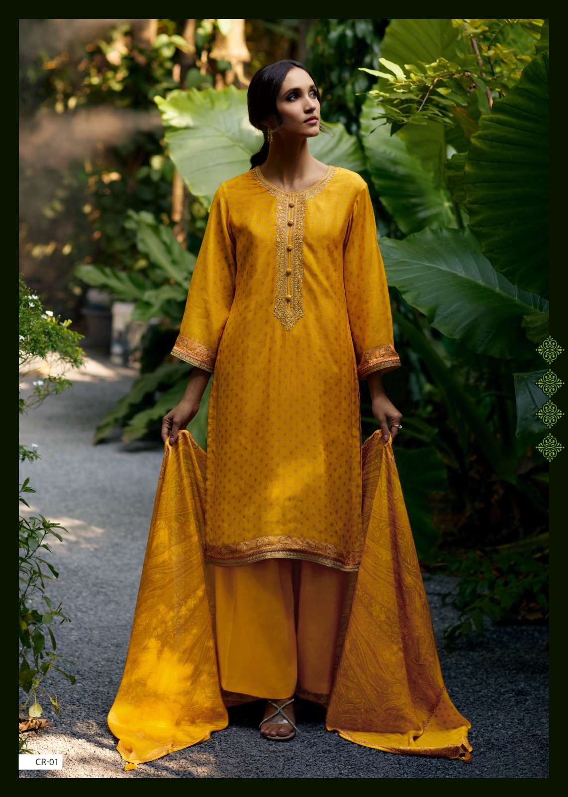 cora by varshaa exclusive embroidered unstitched party wear salwar kameez online surat