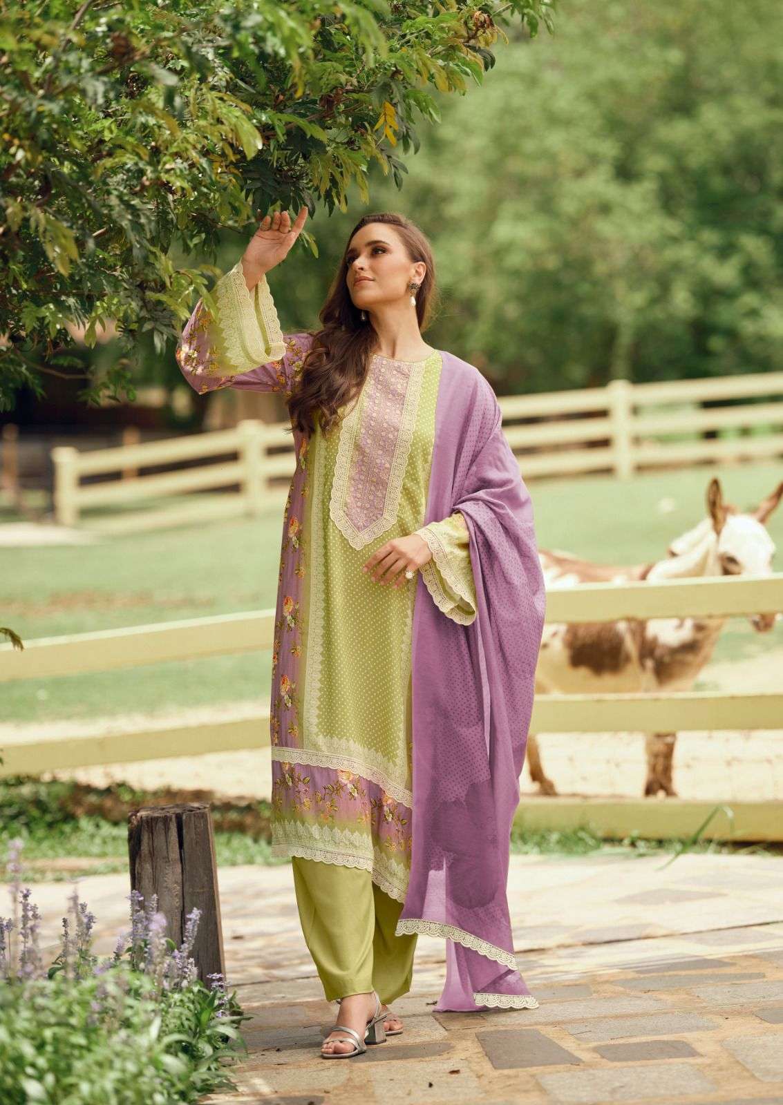 cross stitch by hermitage 001-006 series exclusive designer cotton casual wear salwar kameez online surat