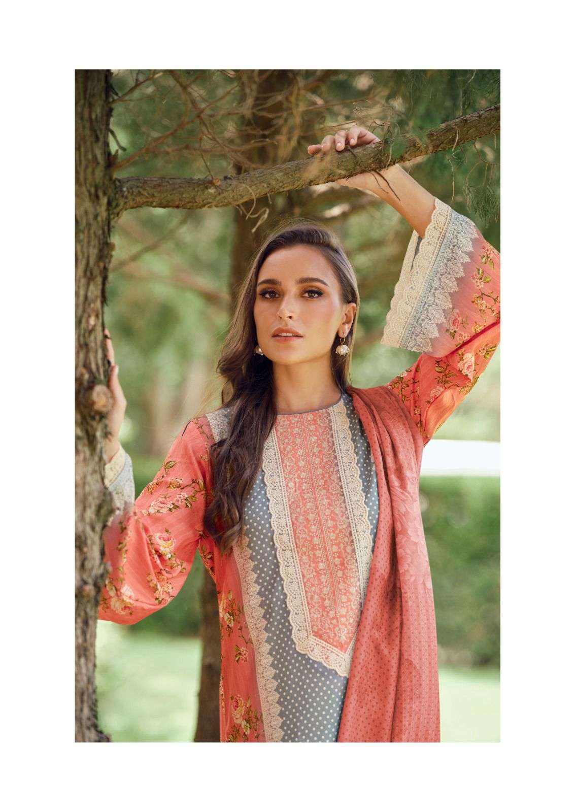 cross stitch by hermitage 001-006 series exclusive designer cotton casual wear salwar kameez online surat