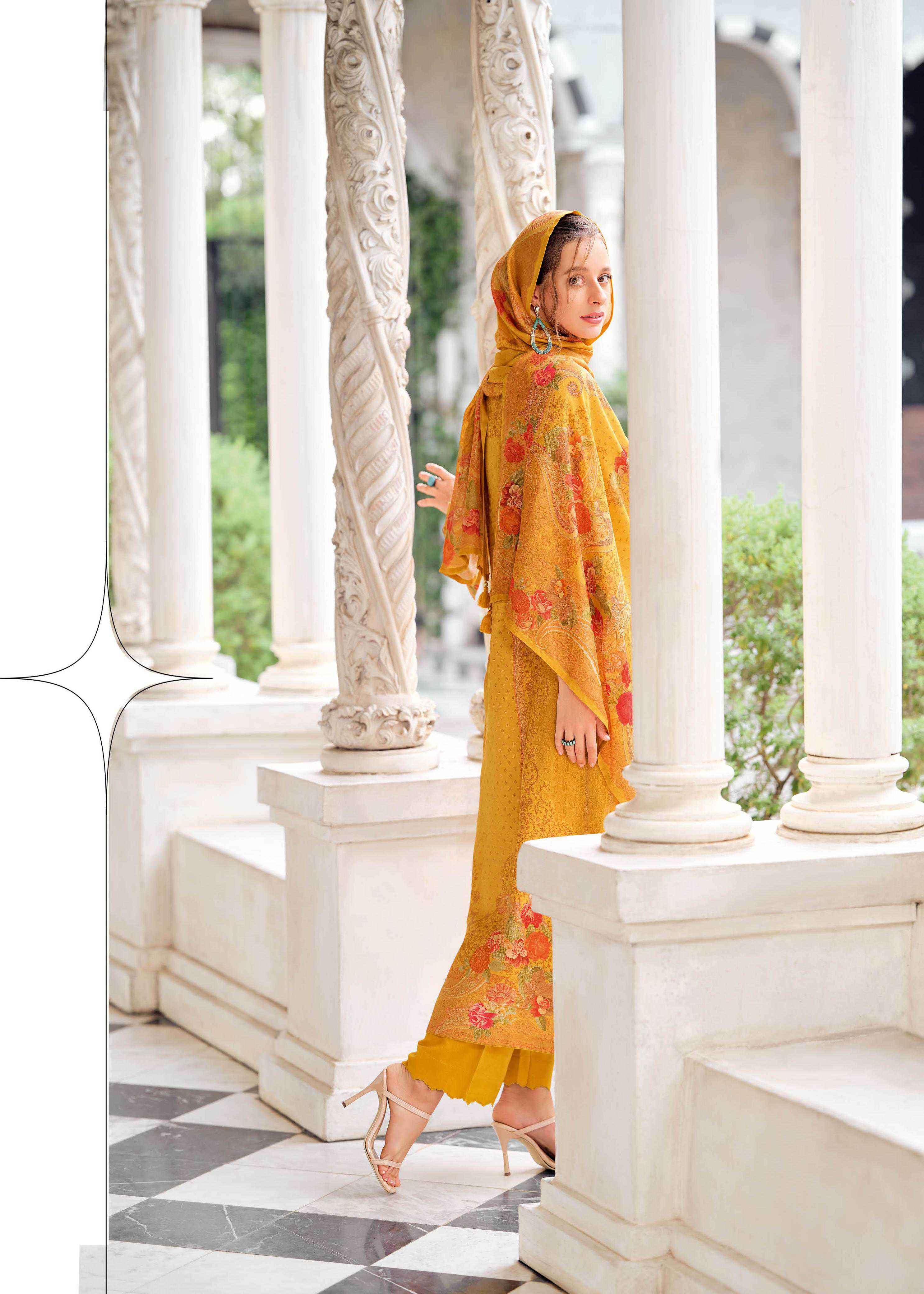 cross stitch by varshaa colors exclusive handwork ruusian silk salwar suits collection 