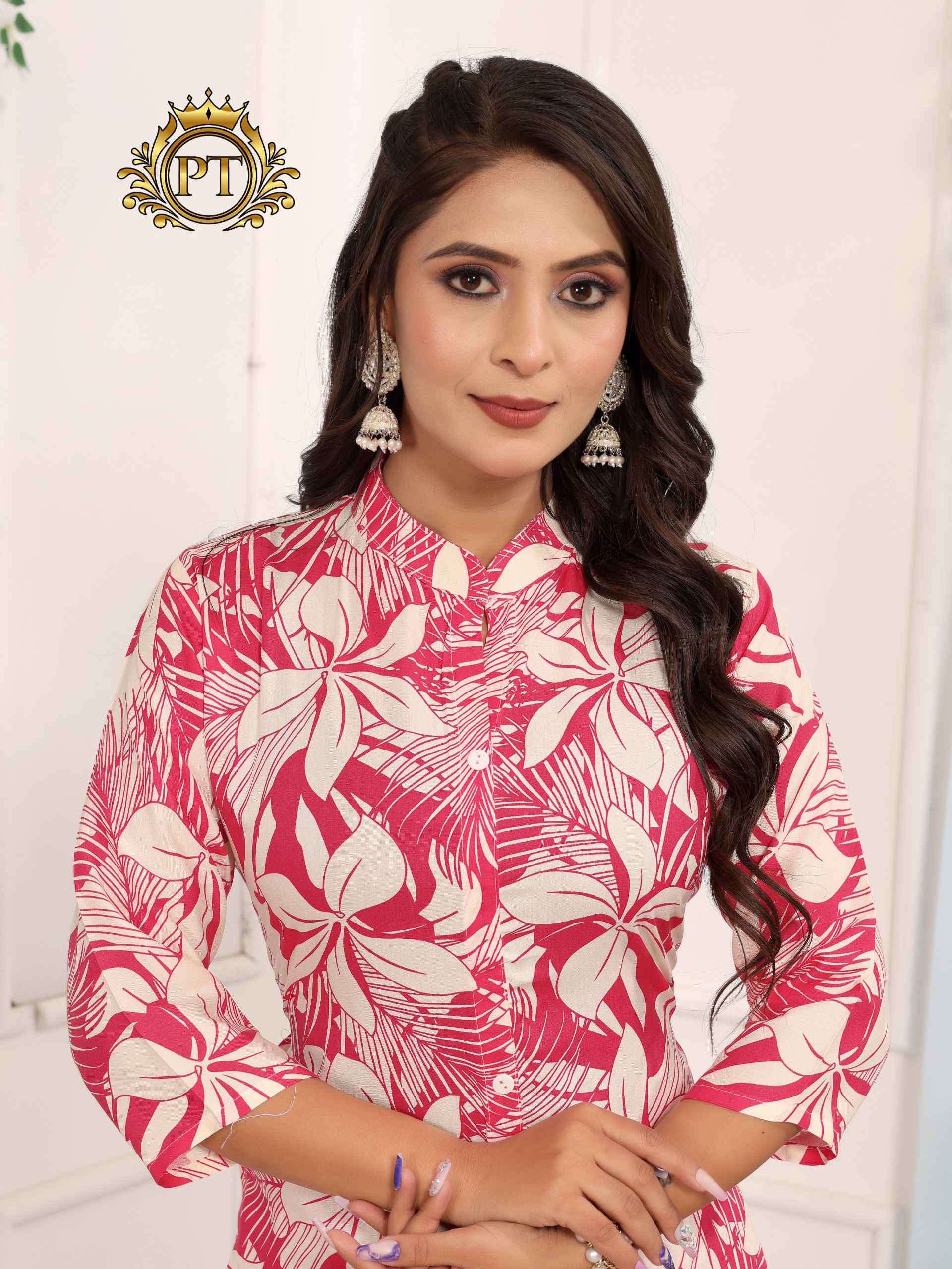 dulhari vol-7 by padmavti 3001-3008 series rayon print casual wear readymade cord set dealer surat