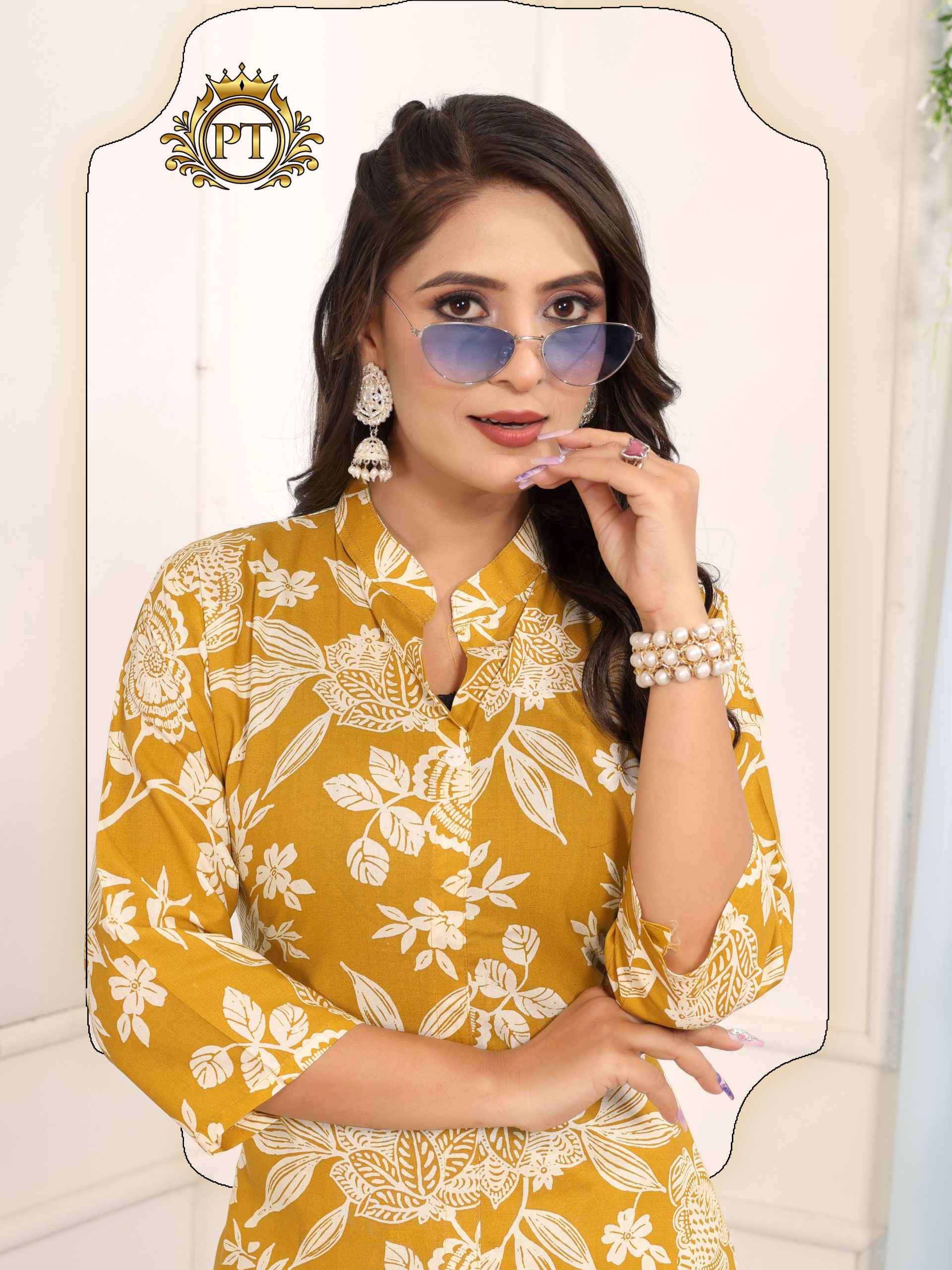 dulhari vol-7 by padmavti 3001-3008 series rayon print casual wear readymade cord set dealer surat