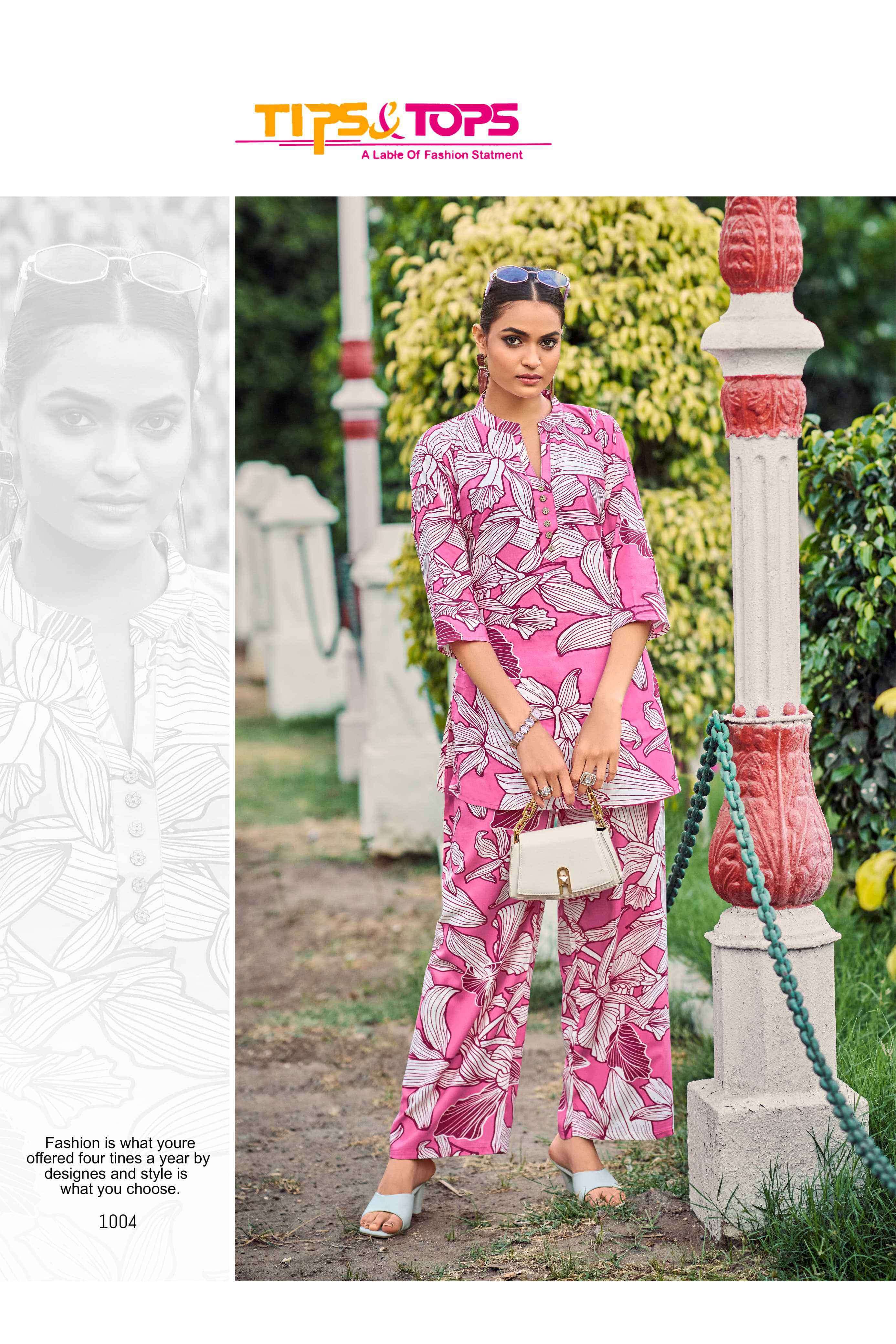 fashion beats vol 11 by tips and tops 1001-1006 series summer wear readymade cord set collection online surat
