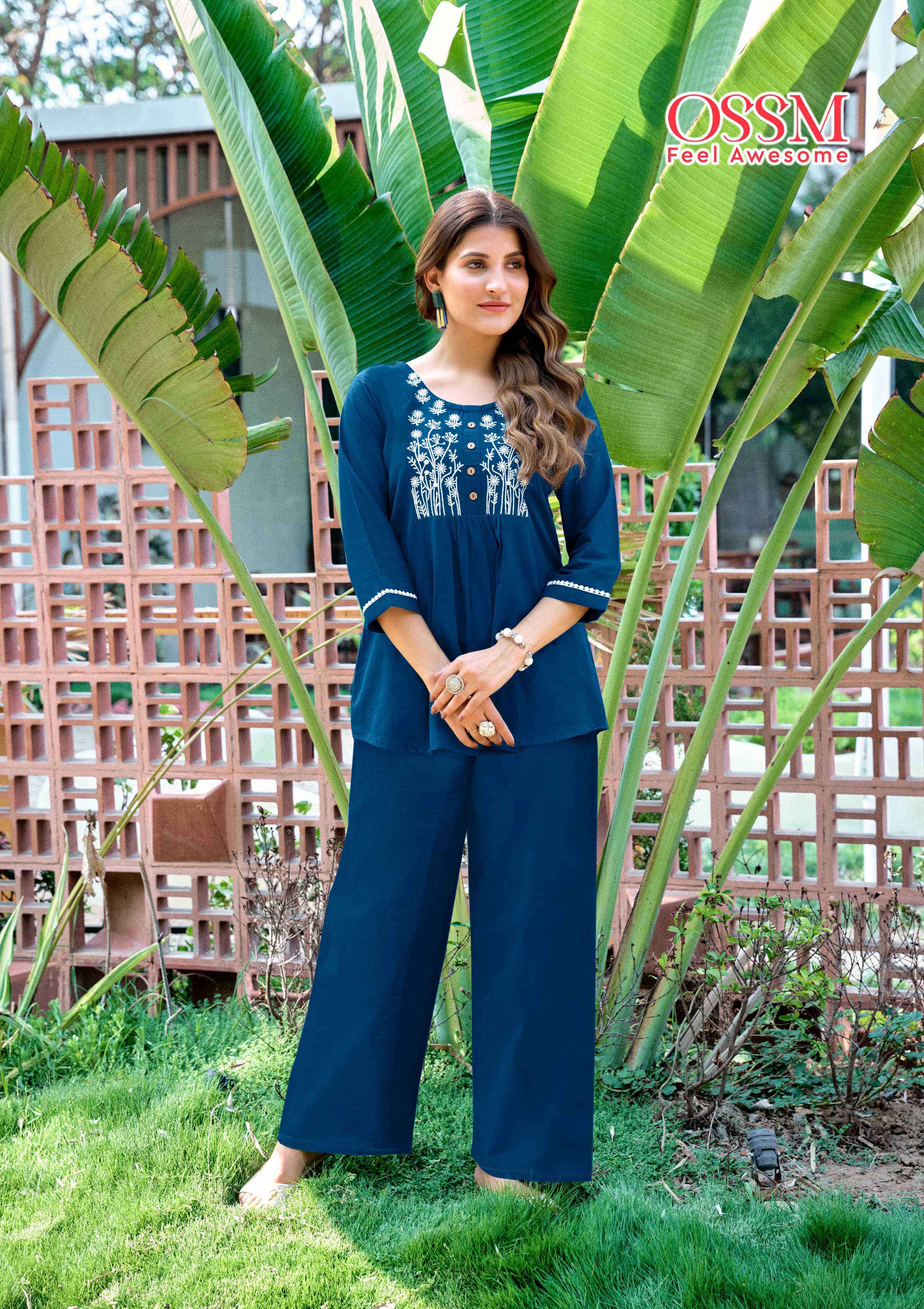 glamour by ossm 1001-1006 series exclusive designer summer casual wear cotton cord set buy online surat