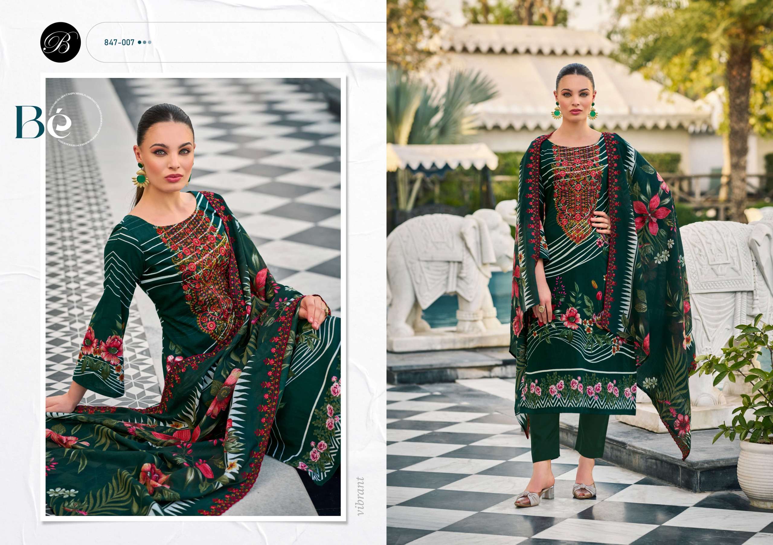 gulzarish vol-23 by belliza colors exclusive designer fancy embroidered party wear salwar kameez online surat