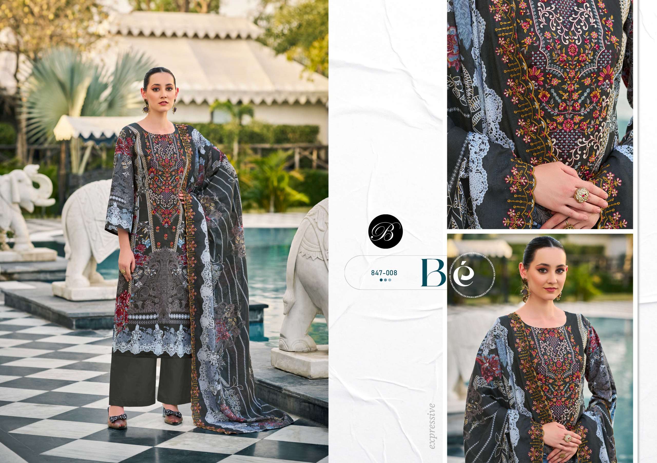 gulzarish vol-23 by belliza colors exclusive designer fancy embroidered party wear salwar kameez online surat