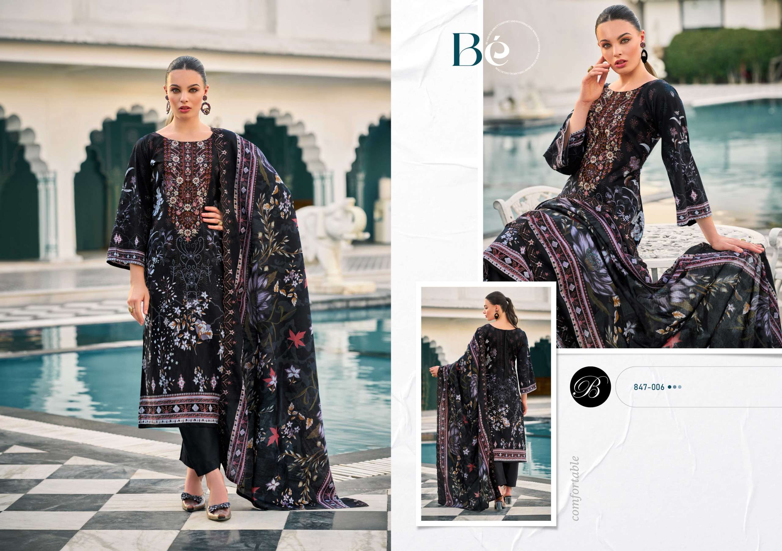 gulzarish vol-23 by belliza colors exclusive designer fancy embroidered party wear salwar kameez online surat