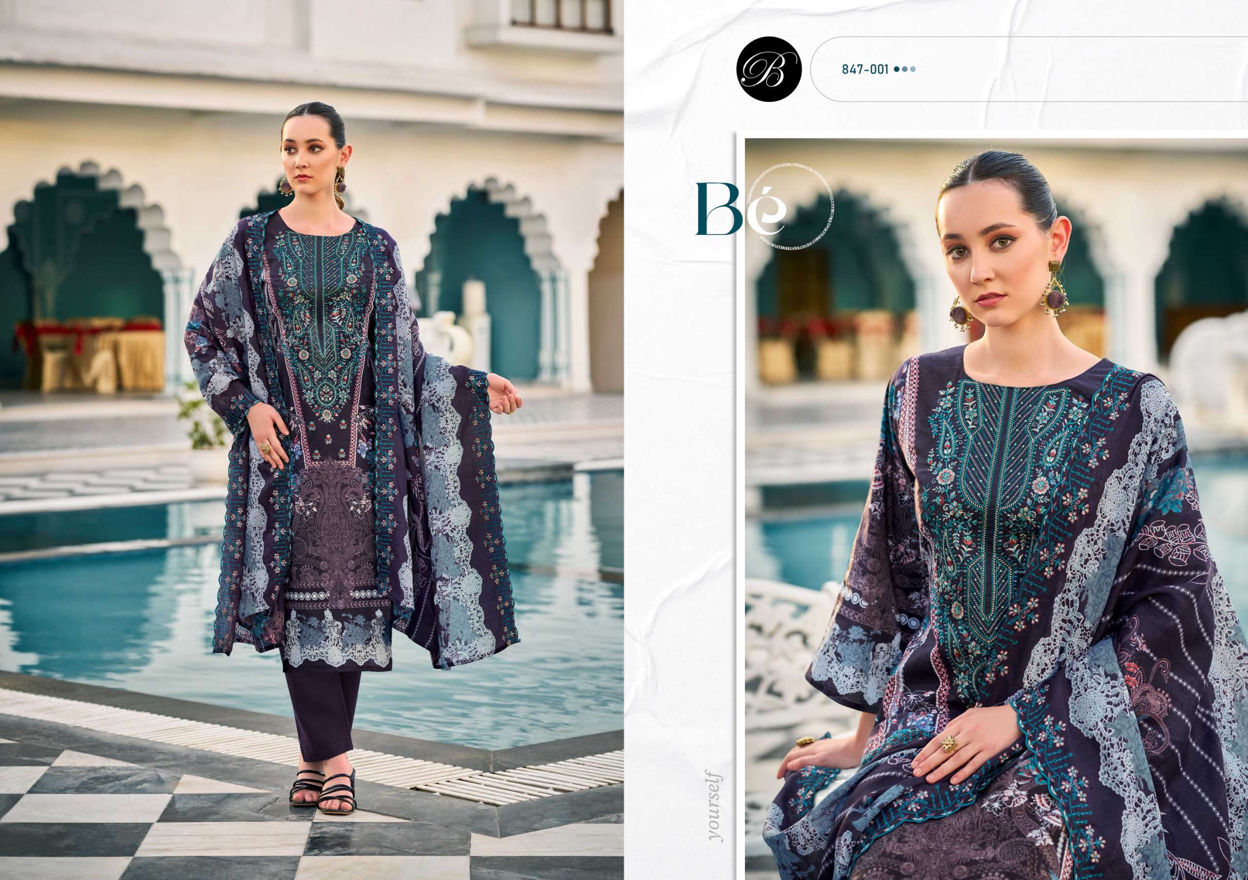 gulzarish vol-23 by belliza colors exclusive designer fancy embroidered party wear salwar kameez online surat