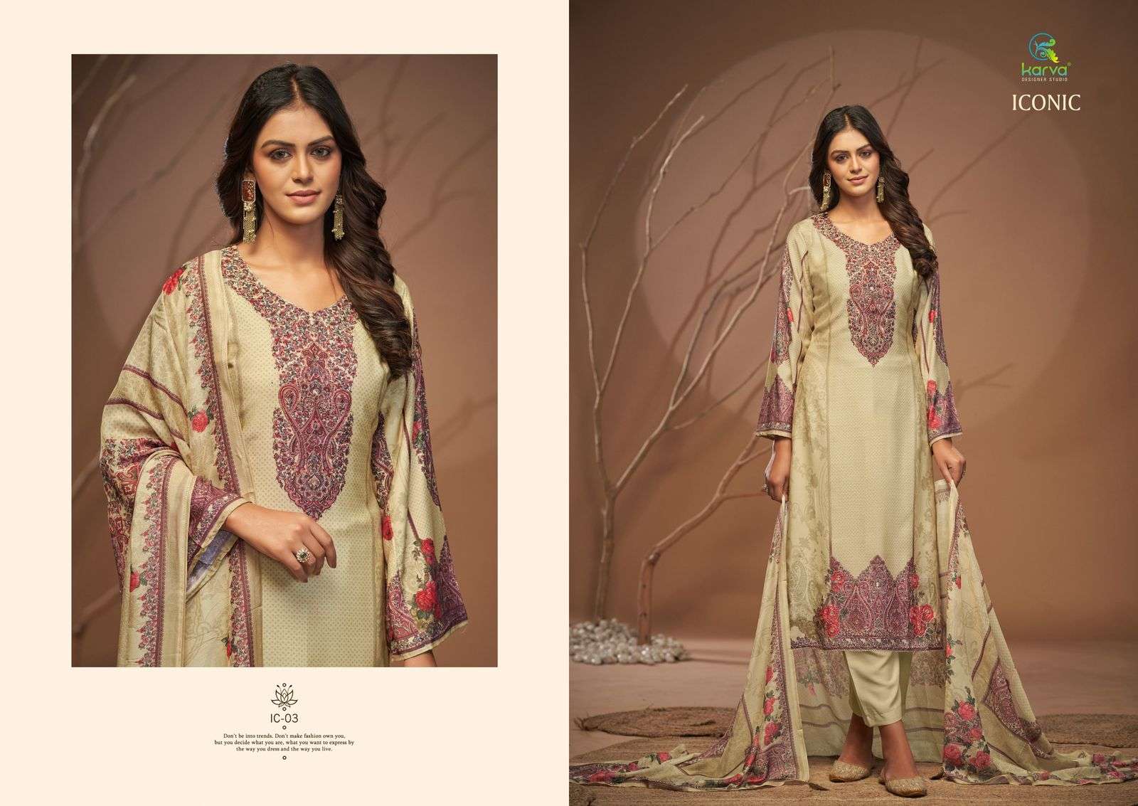 iconic by karva colors exclusive designer party wear salwar kameez wholesale surat