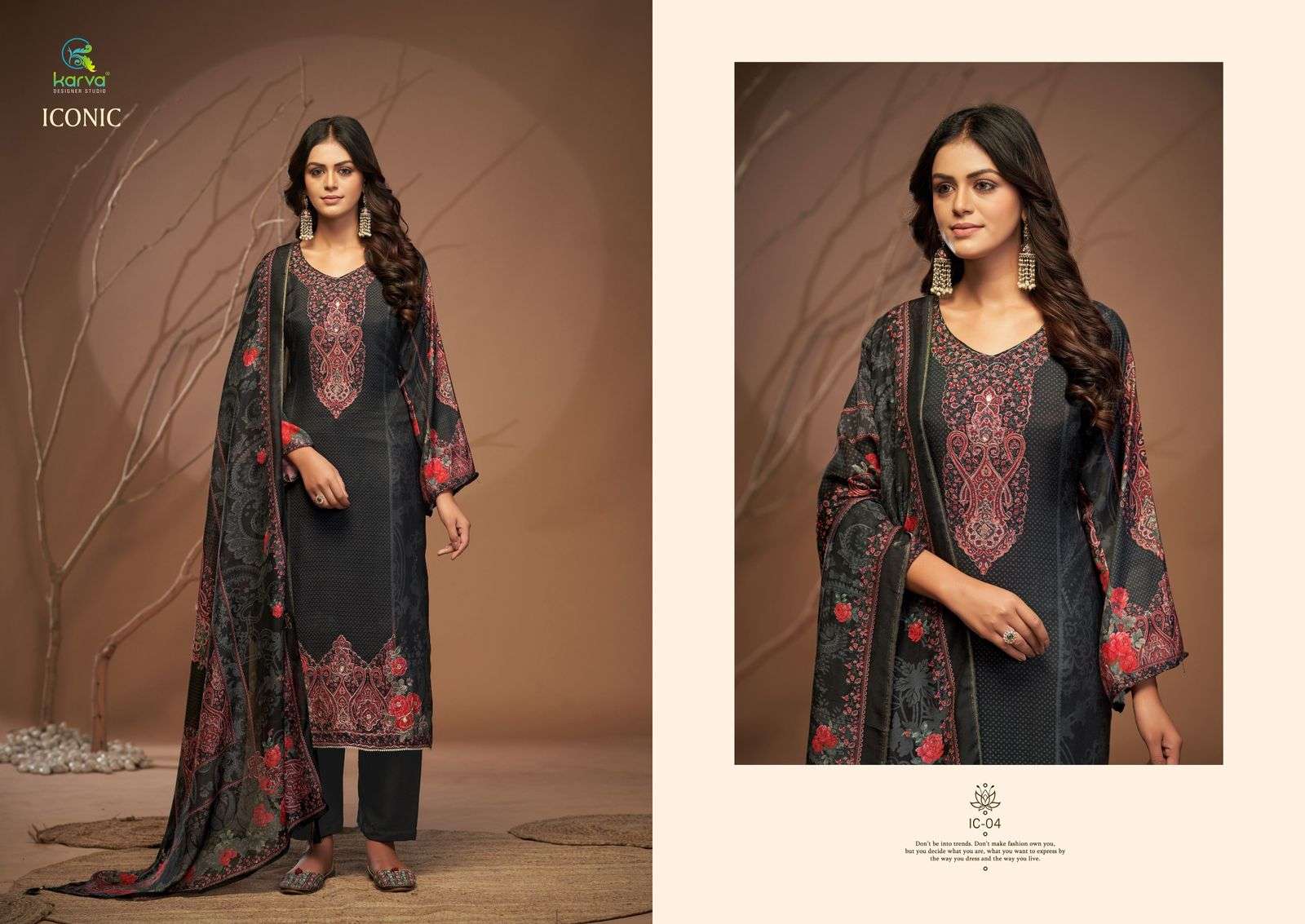 iconic by karva colors exclusive designer party wear salwar kameez wholesale surat