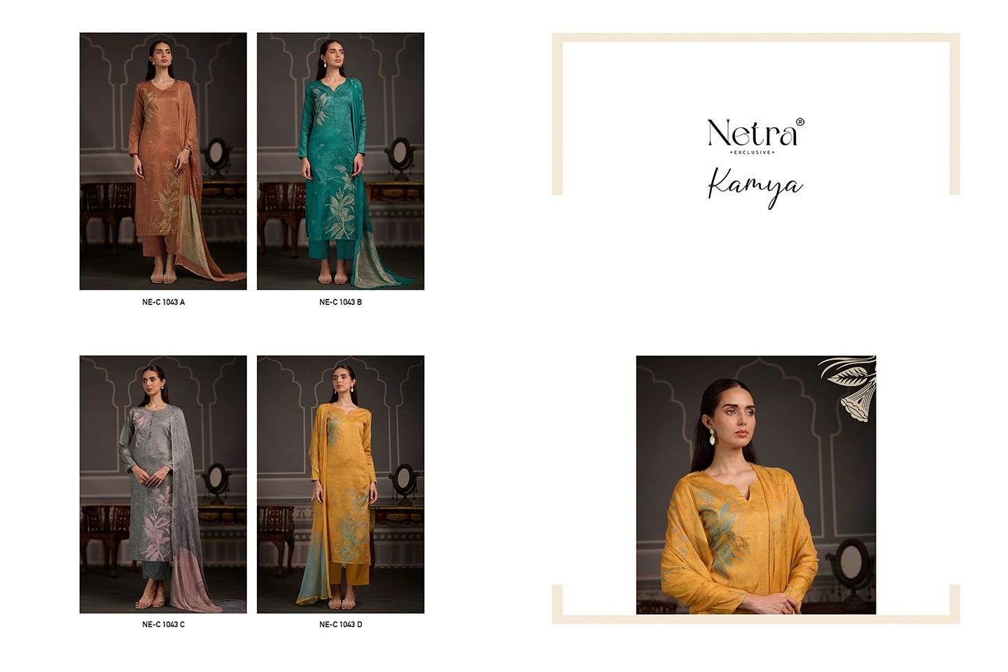 kamya by netra colors exclusive designer party wear unstitched salwar kameez online surat