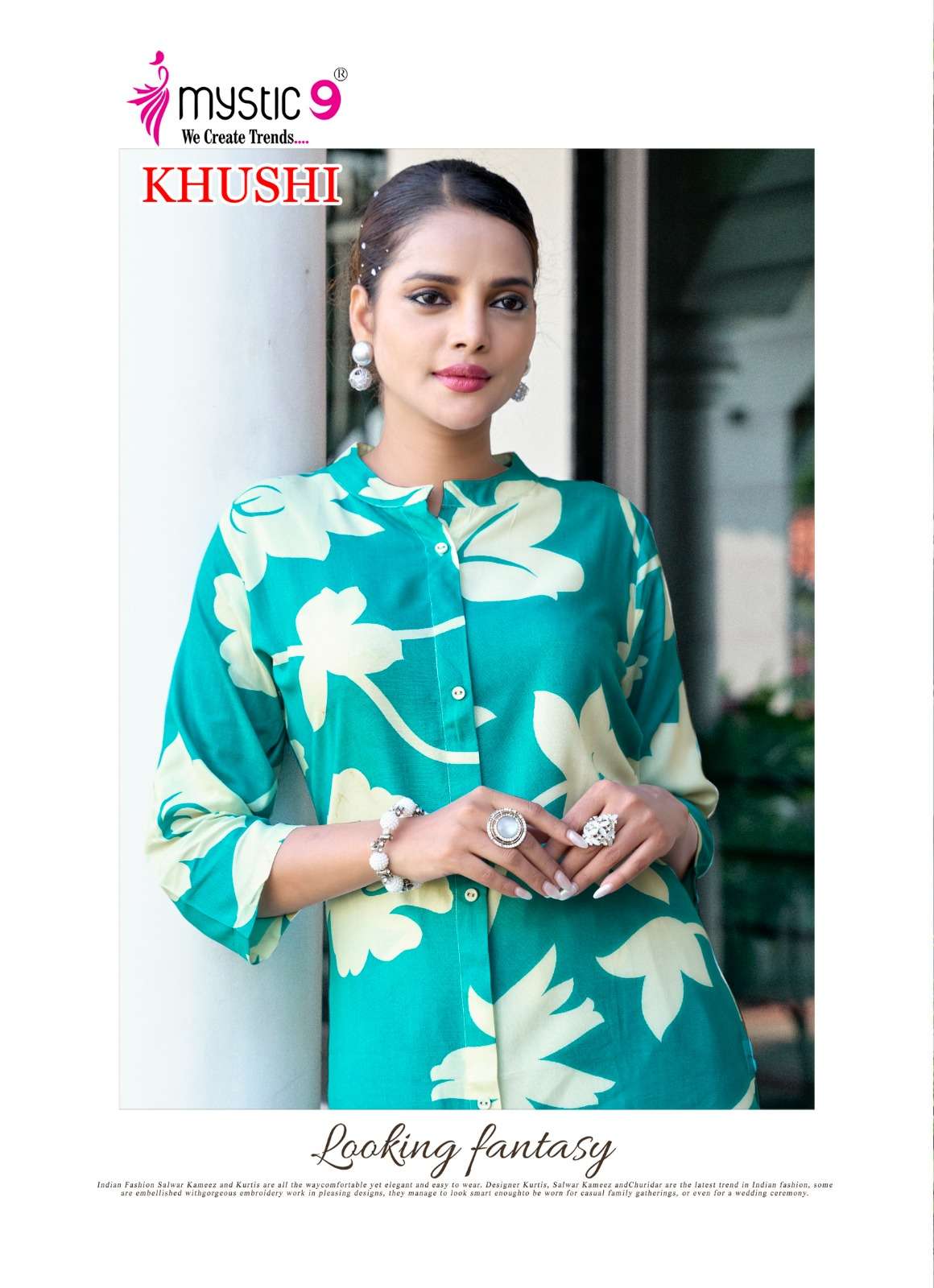 khushi vol-2 by mystic9 2001-2008 series viscose readymade cord set manufacturer surar
