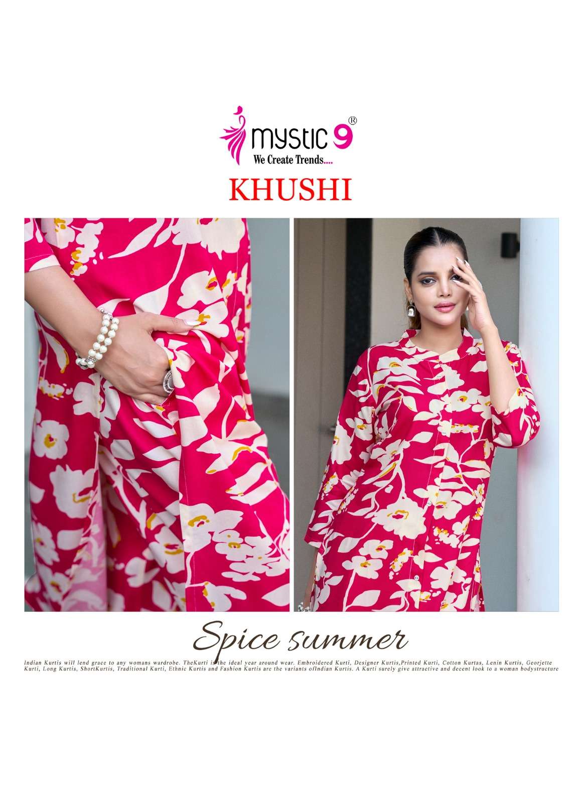 khushi vol-2 by mystic9 2001-2008 series viscose readymade cord set manufacturer surar