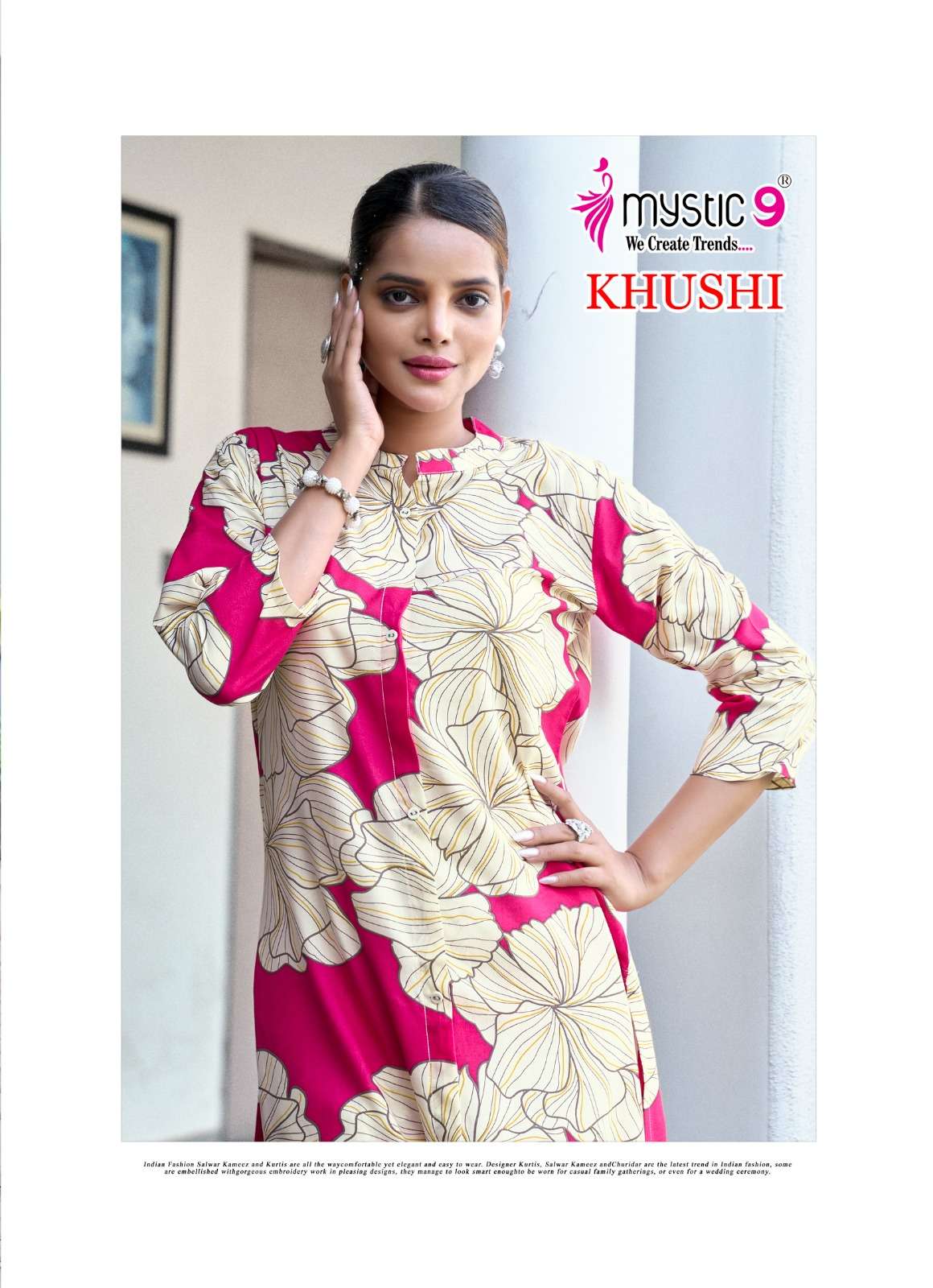 khushi vol-2 by mystic9 2001-2008 series viscose readymade cord set manufacturer surar