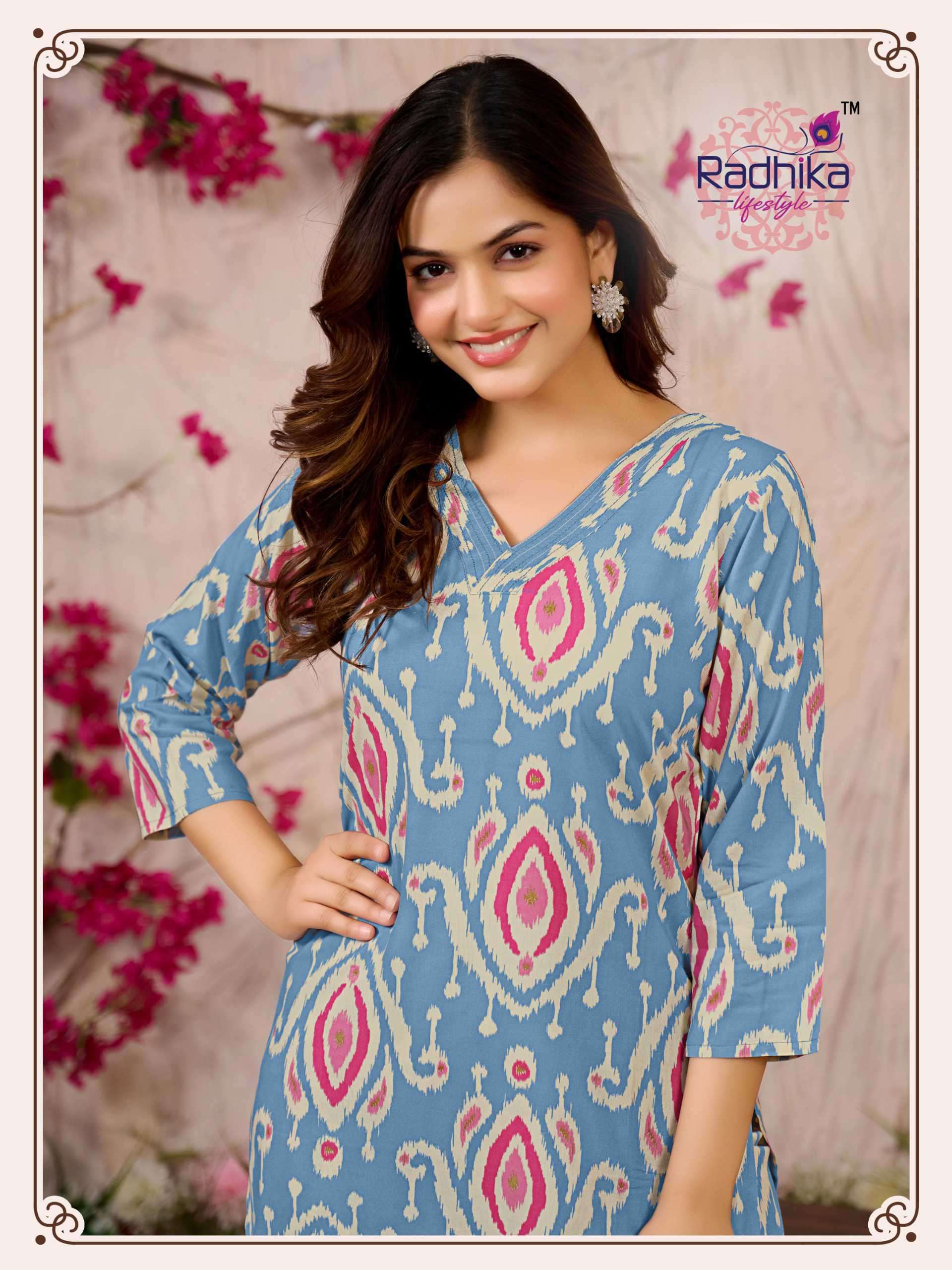 legacy vol 3 by radhika lifestyle 3001-3006 series exclusive rayon printed summer daily wear readymade cord set online surat