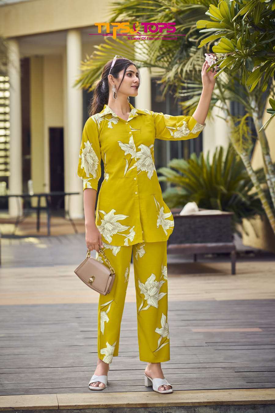 lifestyle by tips&tops 1001-1006 series designer summer wear readymade cord set collection buy online surat
