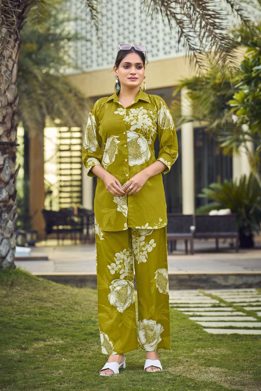 lifestyle by tips&tops 1001-1006 series designer summer wear readymade cord set collection buy online surat