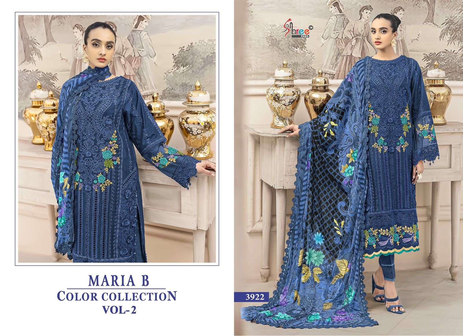 mariya b color collection vol 2 by shree fabs best designer with embroidered casual wear salwar kameez online surat
