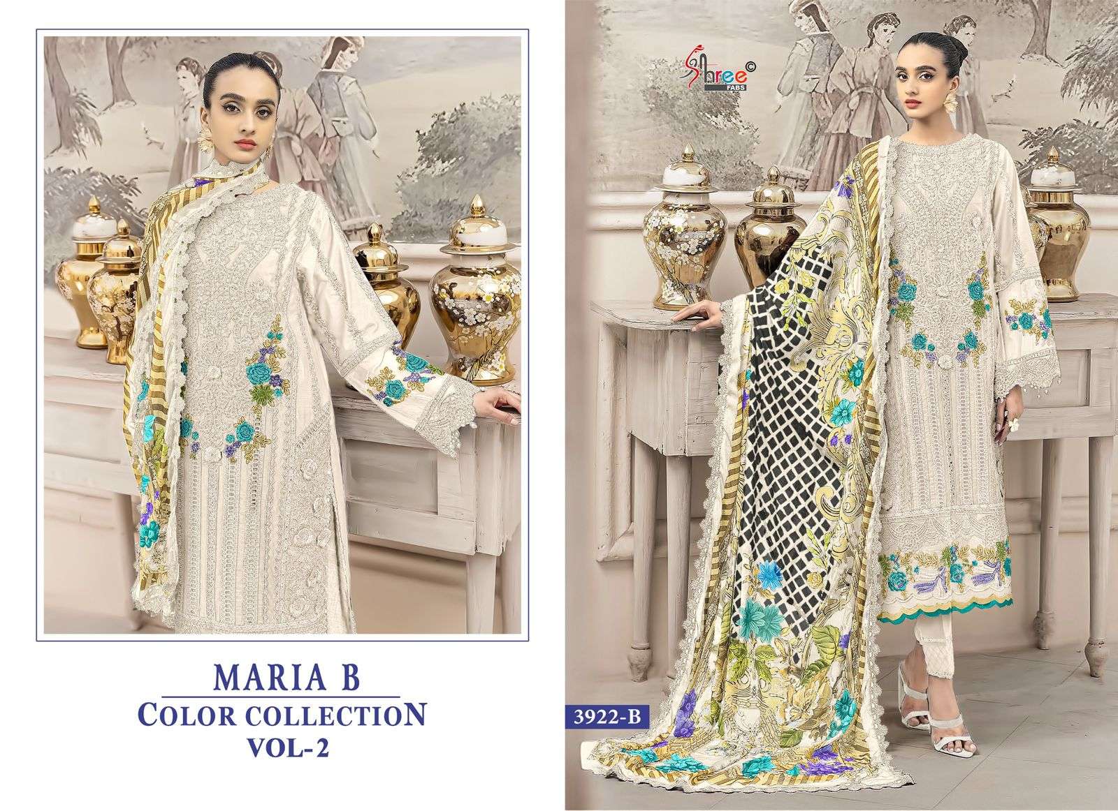 mariya b color collection vol 2 by shree fabs best designer with embroidered casual wear salwar kameez online surat