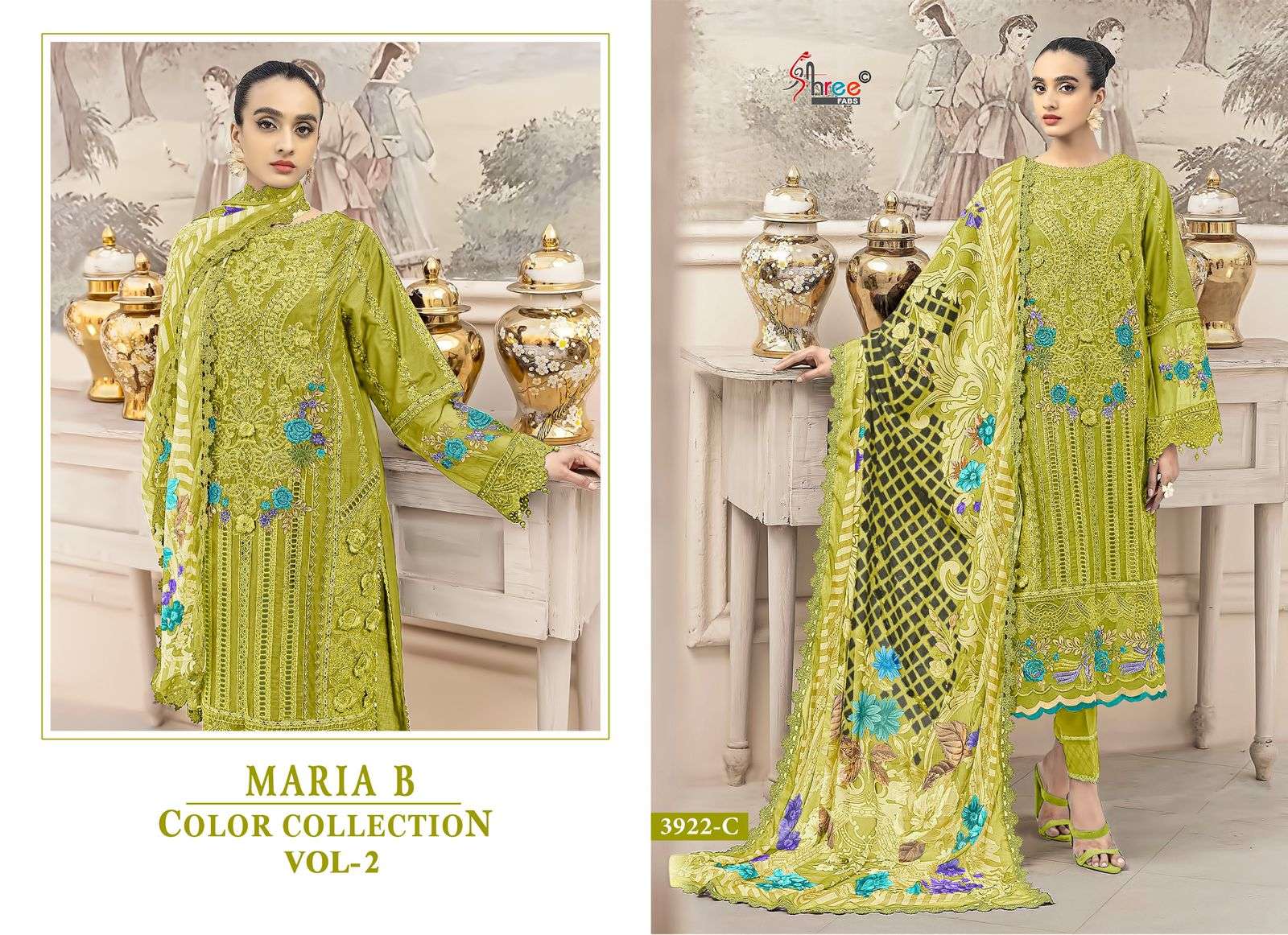 mariya b color collection vol 2 by shree fabs best designer with embroidered casual wear salwar kameez online surat