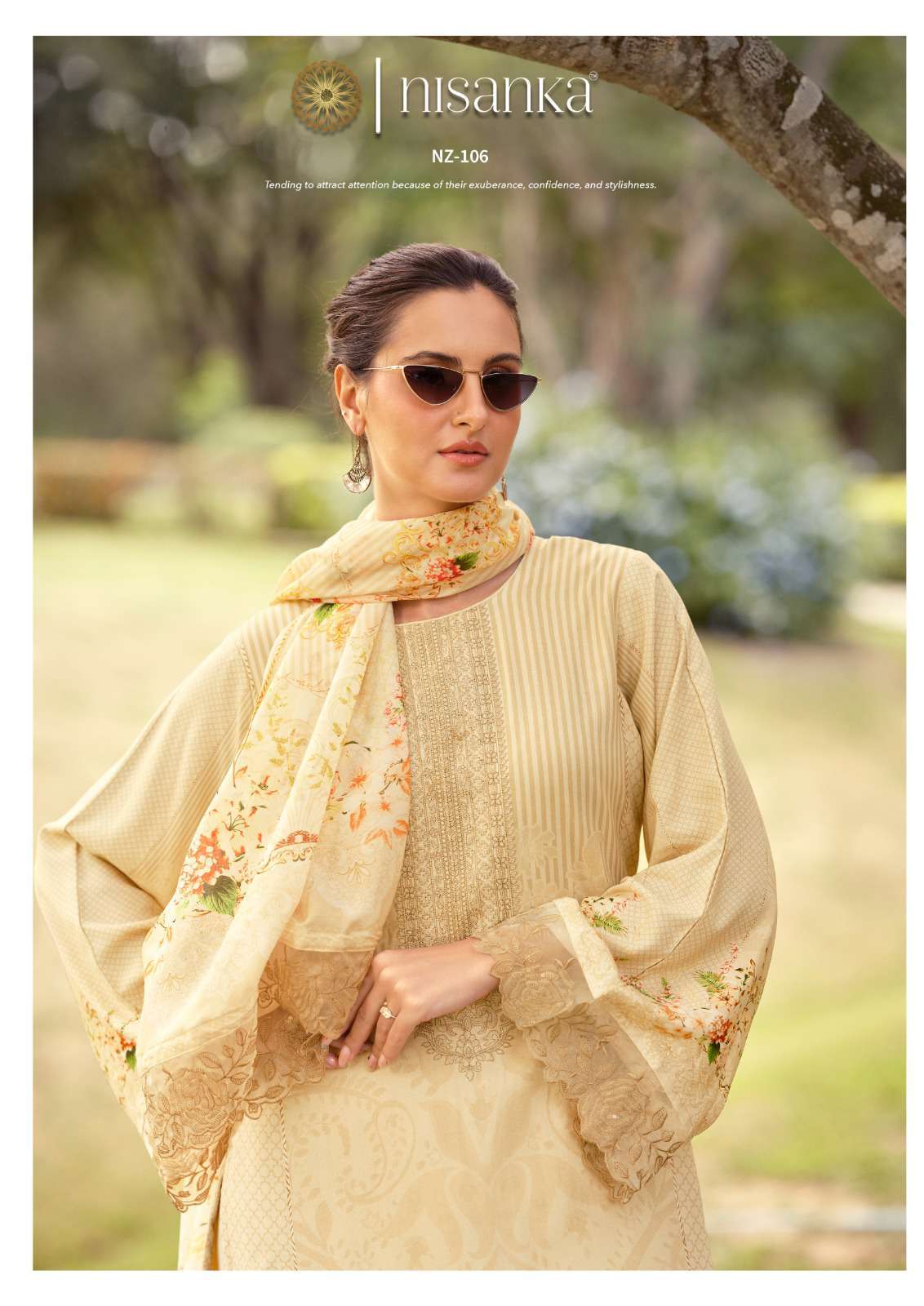 nisanka mills by hermitage 101-106 series exclusive designer ready to wear salwar kameez online surat