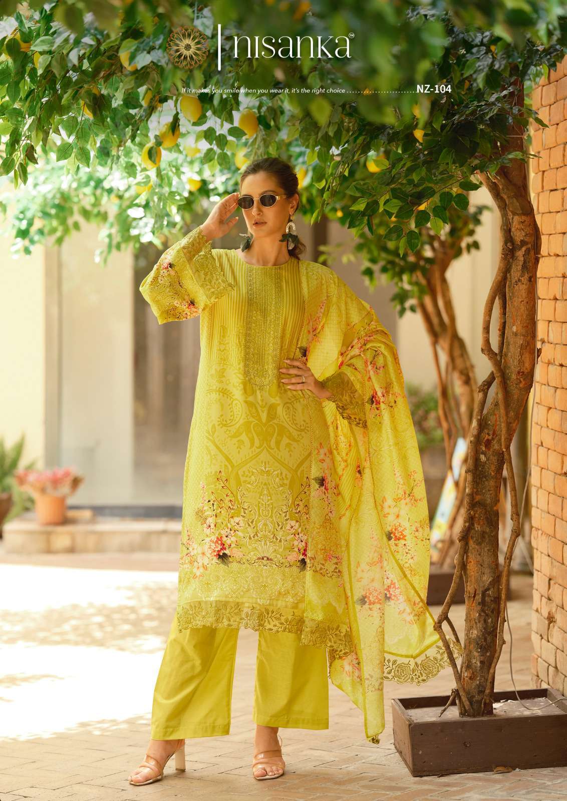 nisanka mills by hermitage 101-106 series exclusive designer ready to wear salwar kameez online surat