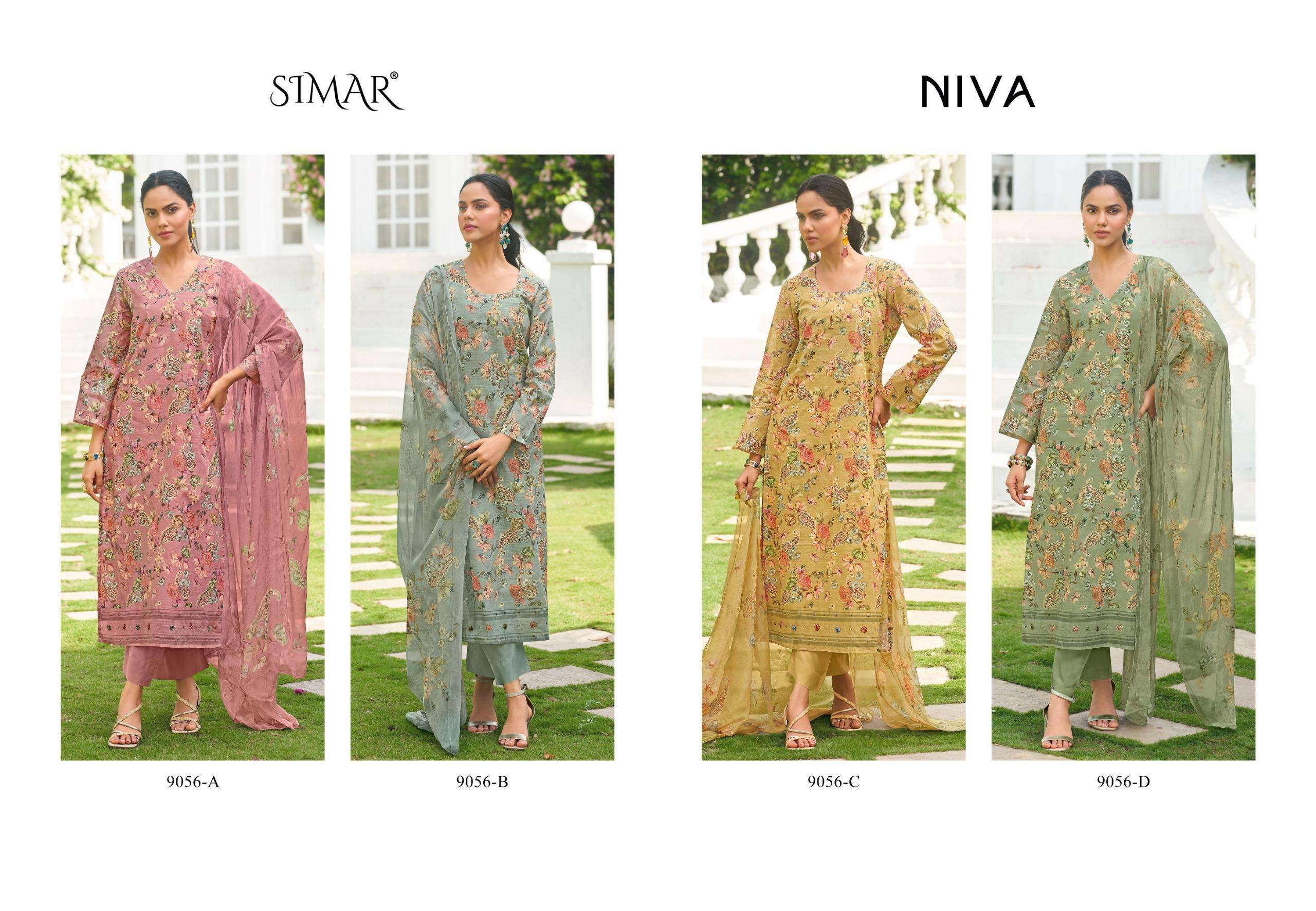 niva by simar colors latest stylish casual wear  salwar kameez  buy online surat