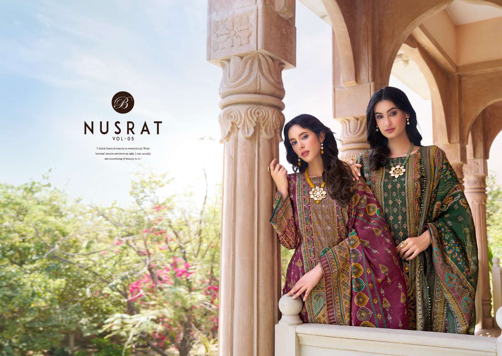 nusrat vol 5  by belliza colors exclusive handwork latest designer festival wear salwar kameez online surat