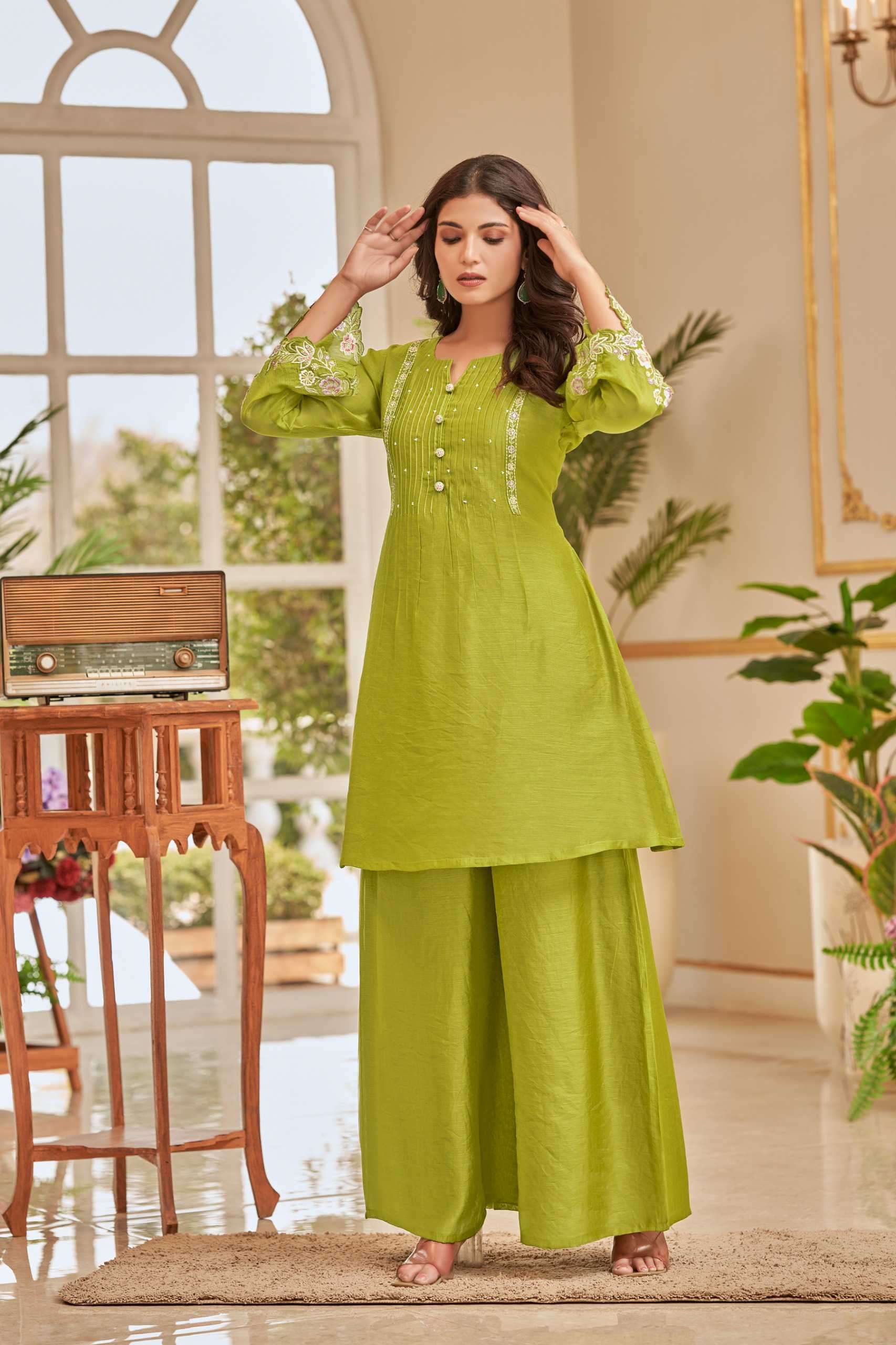 pratham fashion stylish summer casual wear readymade cord set collection online surat