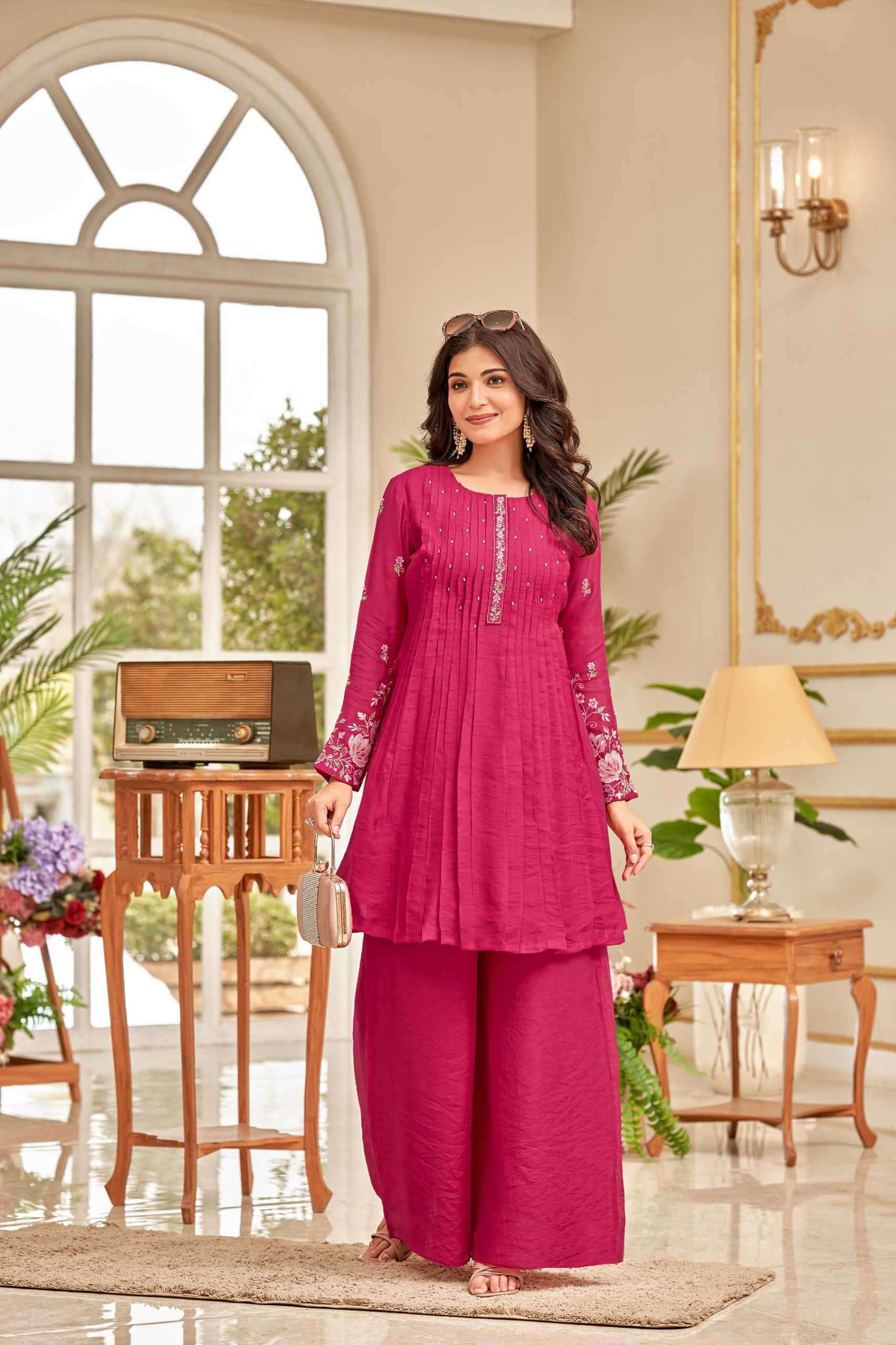 pratham fashion stylish summer casual wear readymade cord set collection online surat