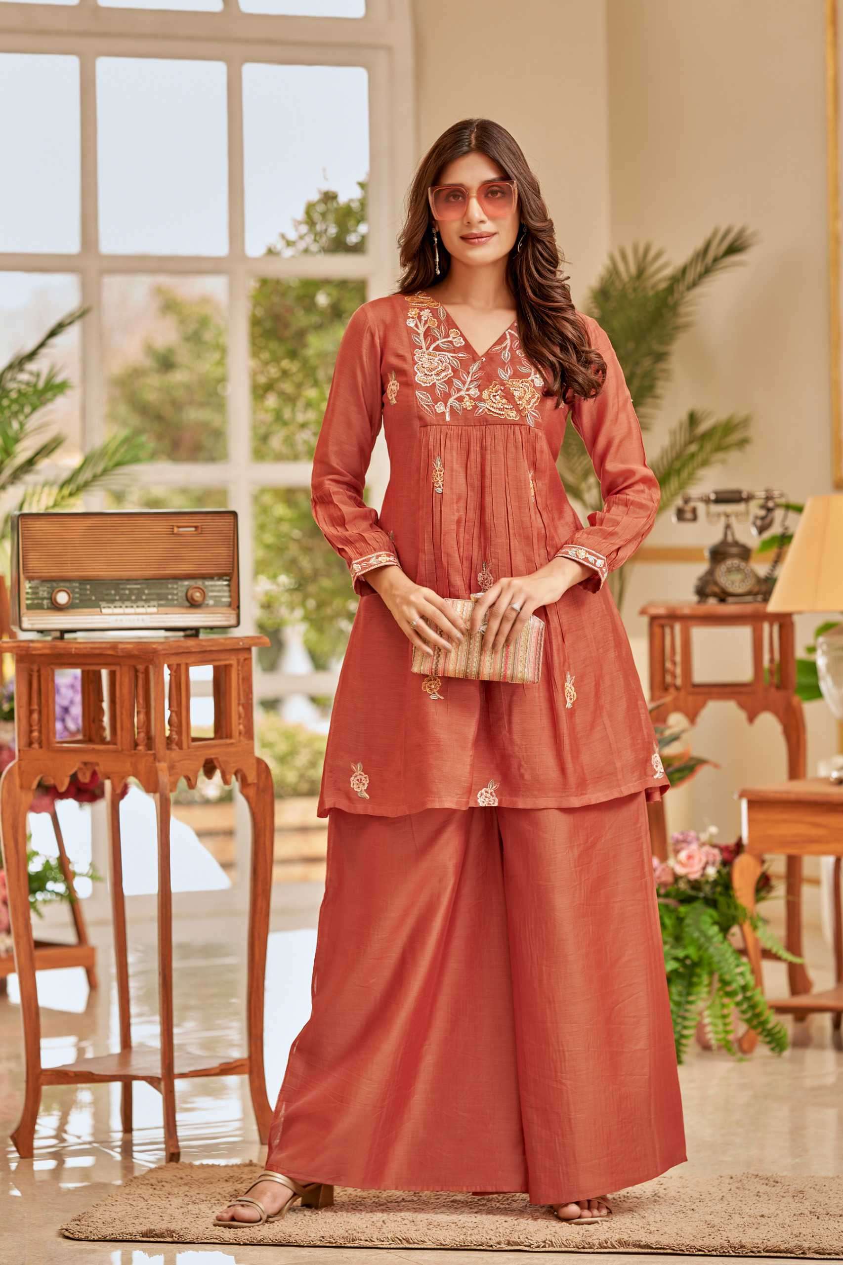 pratham fashion stylish summer casual wear readymade cord set collection online surat