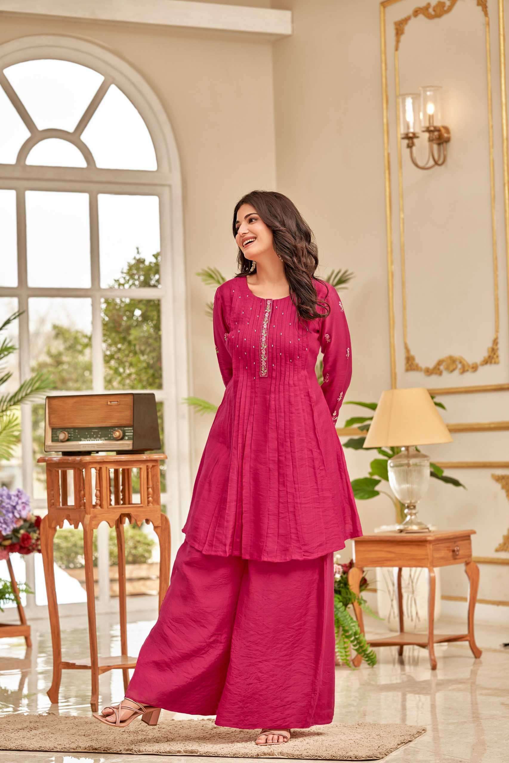 pratham fashion stylish summer casual wear readymade cord set collection online surat