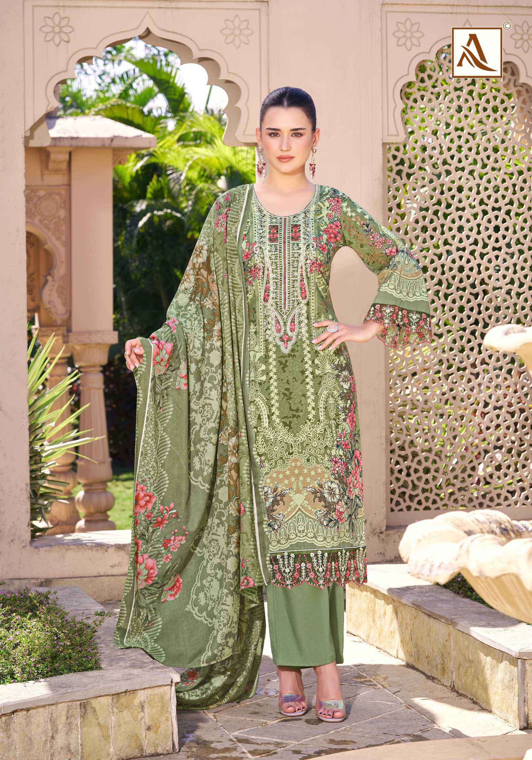 qurbat vol 17 by alok suits colors latest stylish pakistani wear unstitched salwar kameez online surat