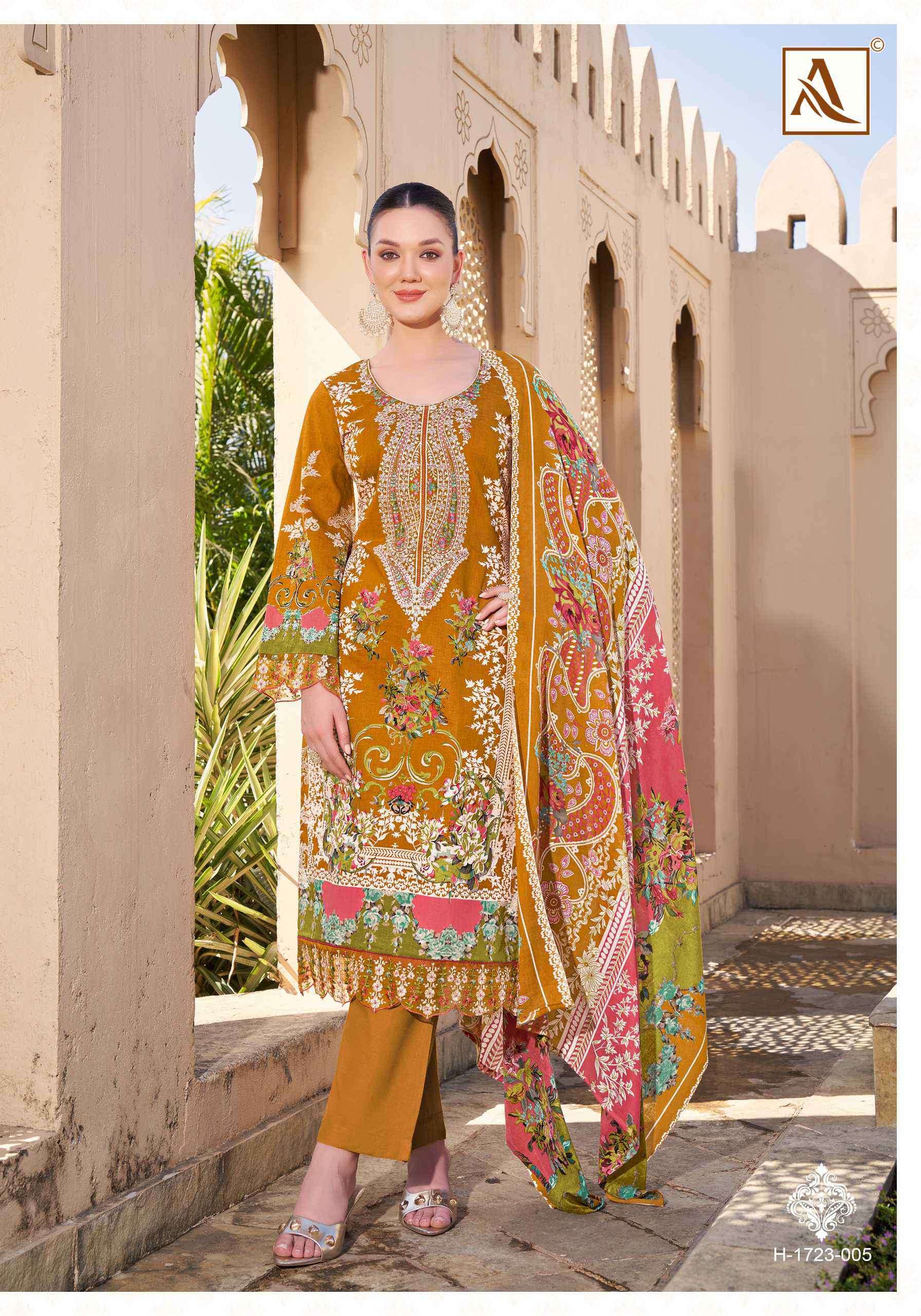 qurbat vol 17 by alok suits colors latest stylish pakistani wear unstitched salwar kameez online surat