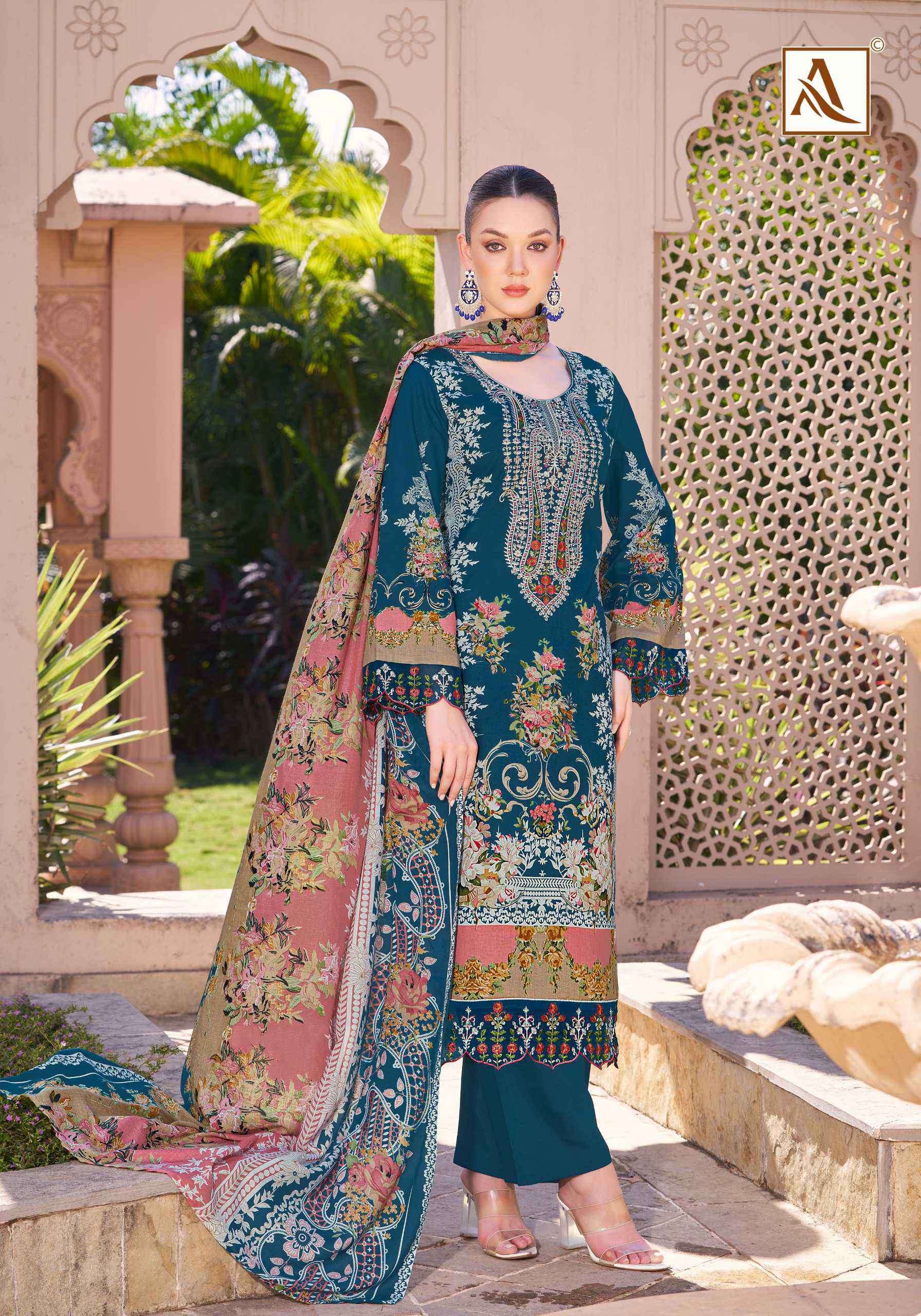 qurbat vol 17 by alok suits colors latest stylish pakistani wear unstitched salwar kameez online surat