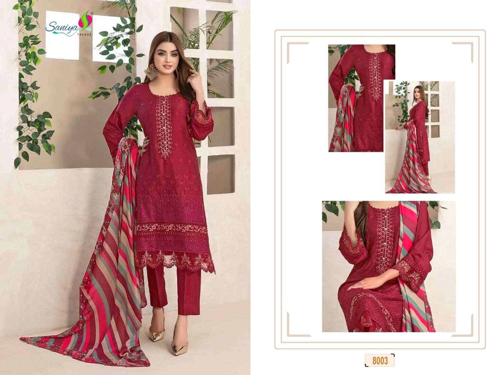  rangrasiya chikankari vol-8 by saniya colors designer cotton salwar kameez for summer wear buy online dealer surat