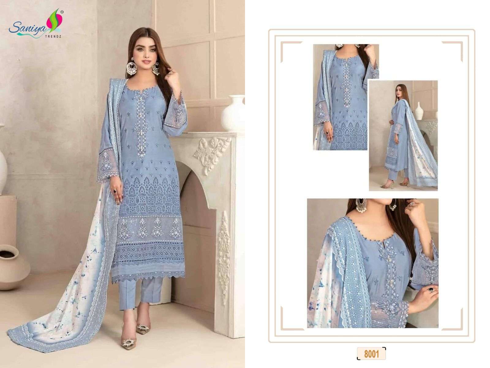  rangrasiya chikankari vol-8 by saniya colors designer cotton salwar kameez for summer wear buy online dealer surat