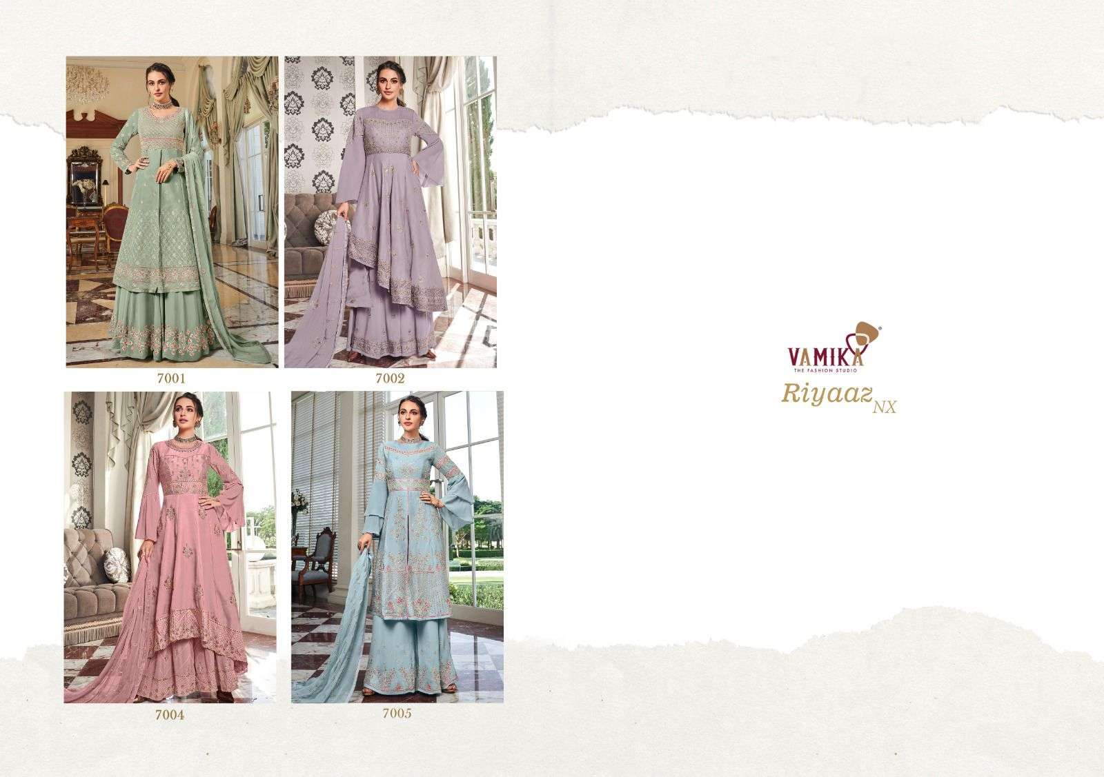 riyaaz nx by vamika colors latest designer stylish readymade collection for party wear buy online surat