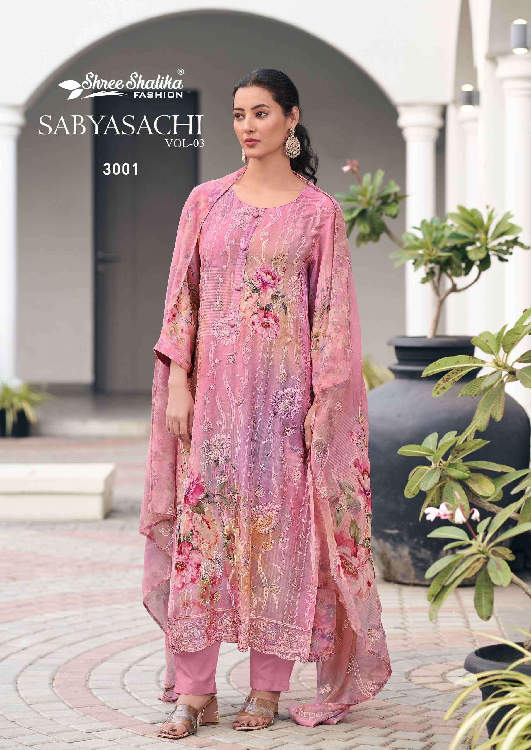 sabyasachi vol 3 by shree shalika 3001-3008 series best designer new stylish festival wear catalogue online surat