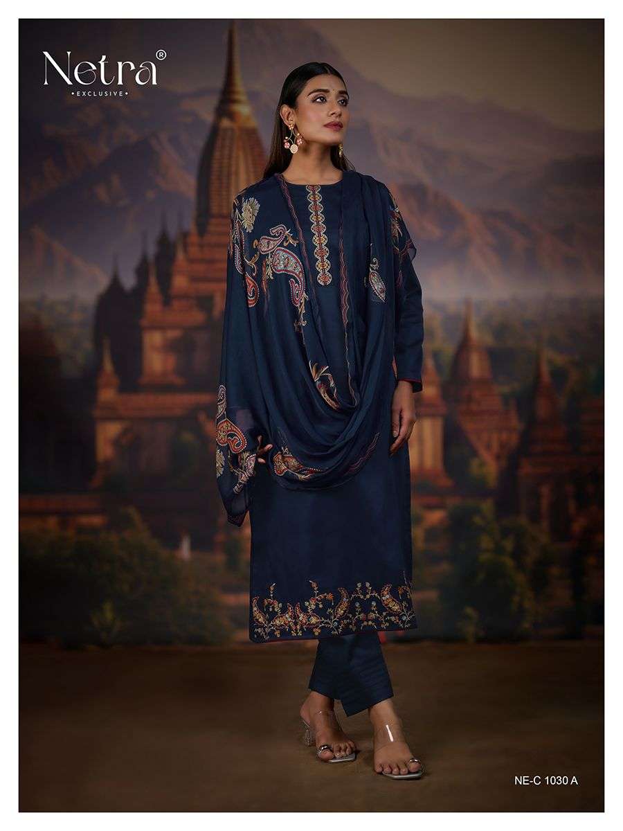sara by netra colors exclusive designer cotton unstitched salwar kameez online surat