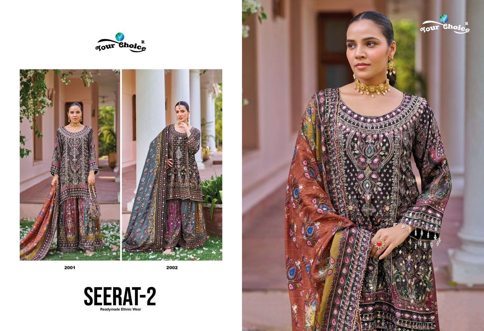 seerat vol 2 2001-2002 series exclusive designer heavy embroidered sarara suits catalogue online surat