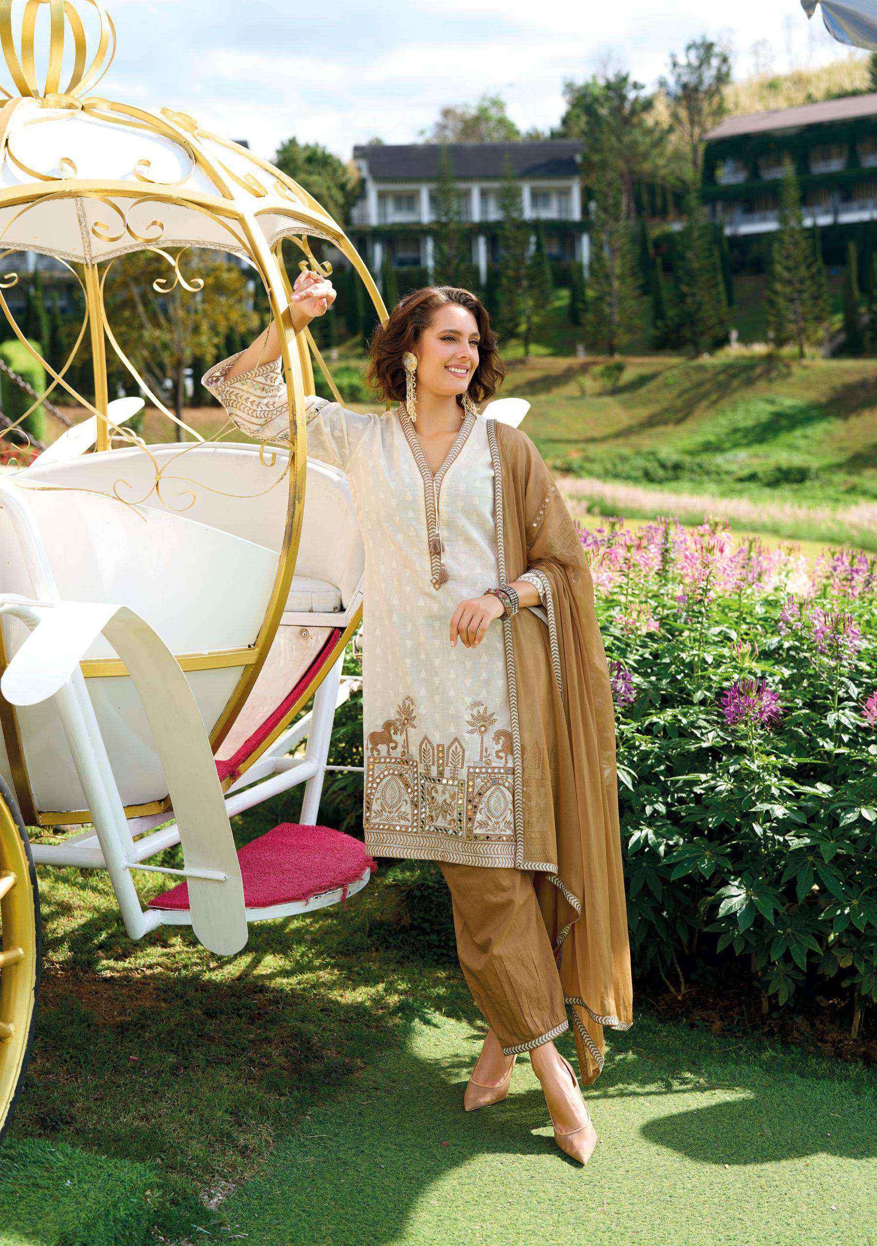 sehra by kailee 44301-44303 series exclusive designer fancy handwork and mirror worked readymade kurti for casual wear online surat