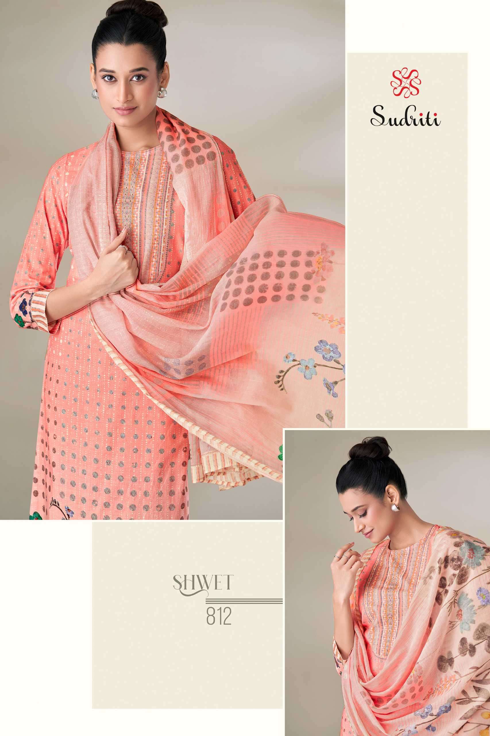 shwet by sudriti colors latest designer handwork summer wear cotton salwar kameez online surat