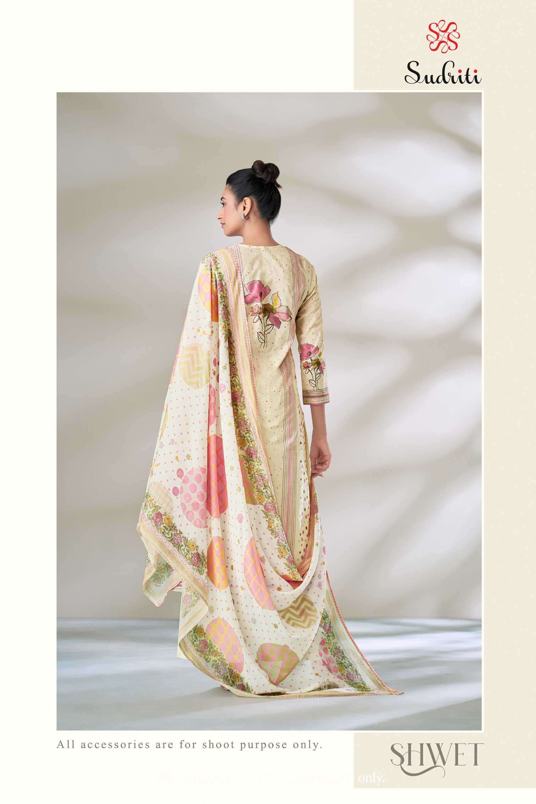 shwet by sudriti colors latest designer handwork summer wear cotton salwar kameez online surat