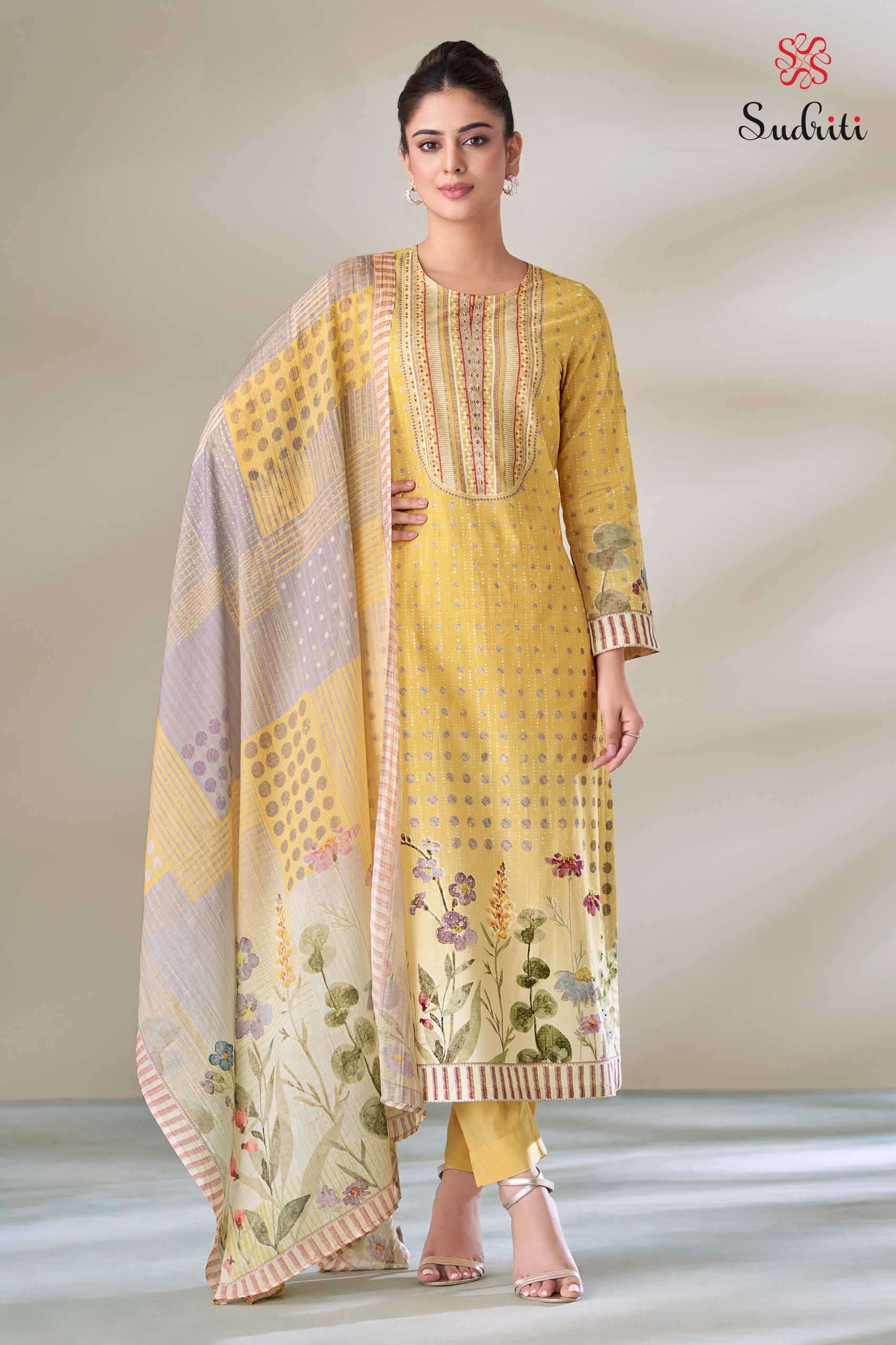 shwet by sudriti colors latest designer handwork summer wear cotton salwar kameez online surat