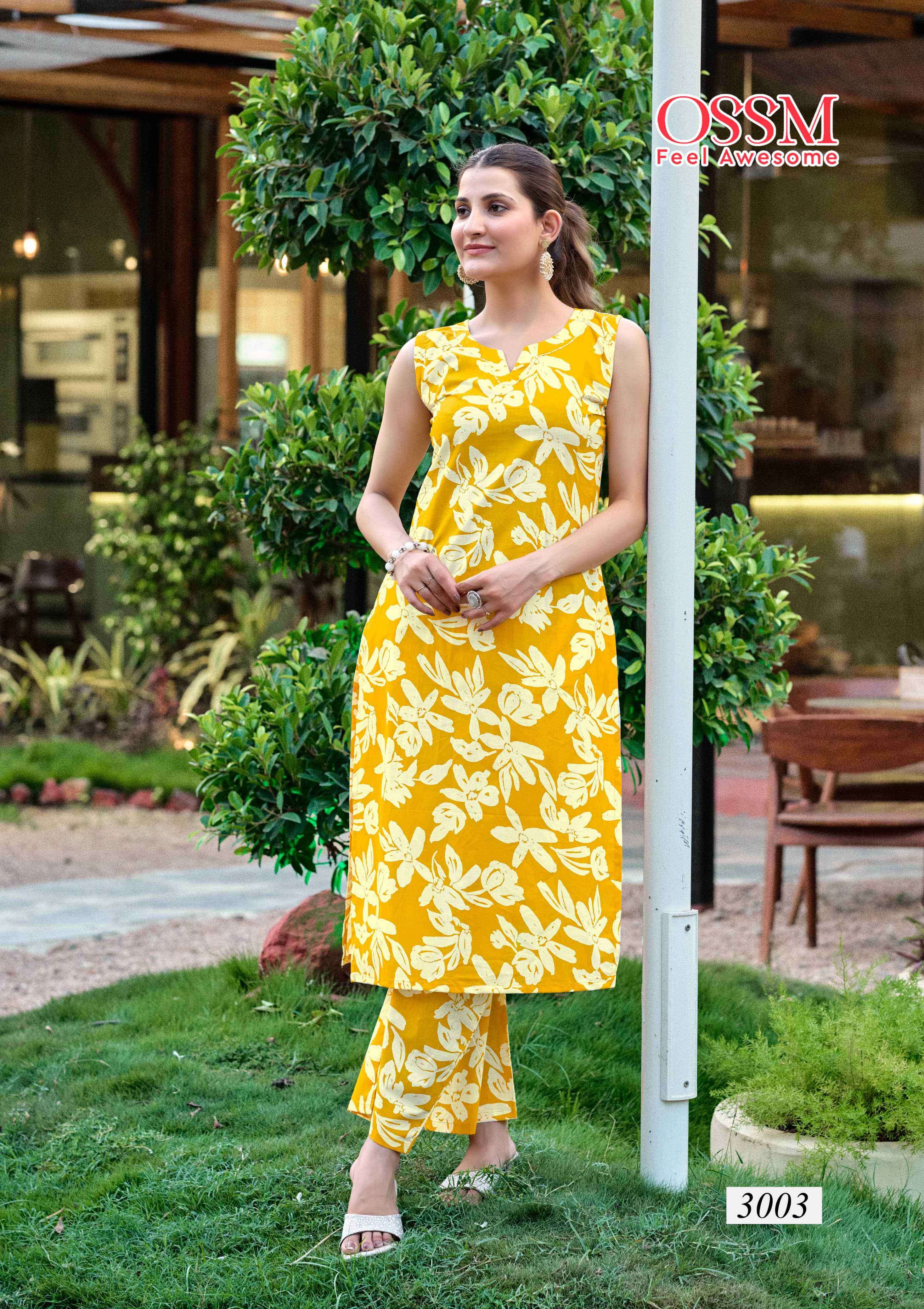 summer threads vol 3 by ossm 3001-3006 series summer special daily wear cotton cord set best online price surat