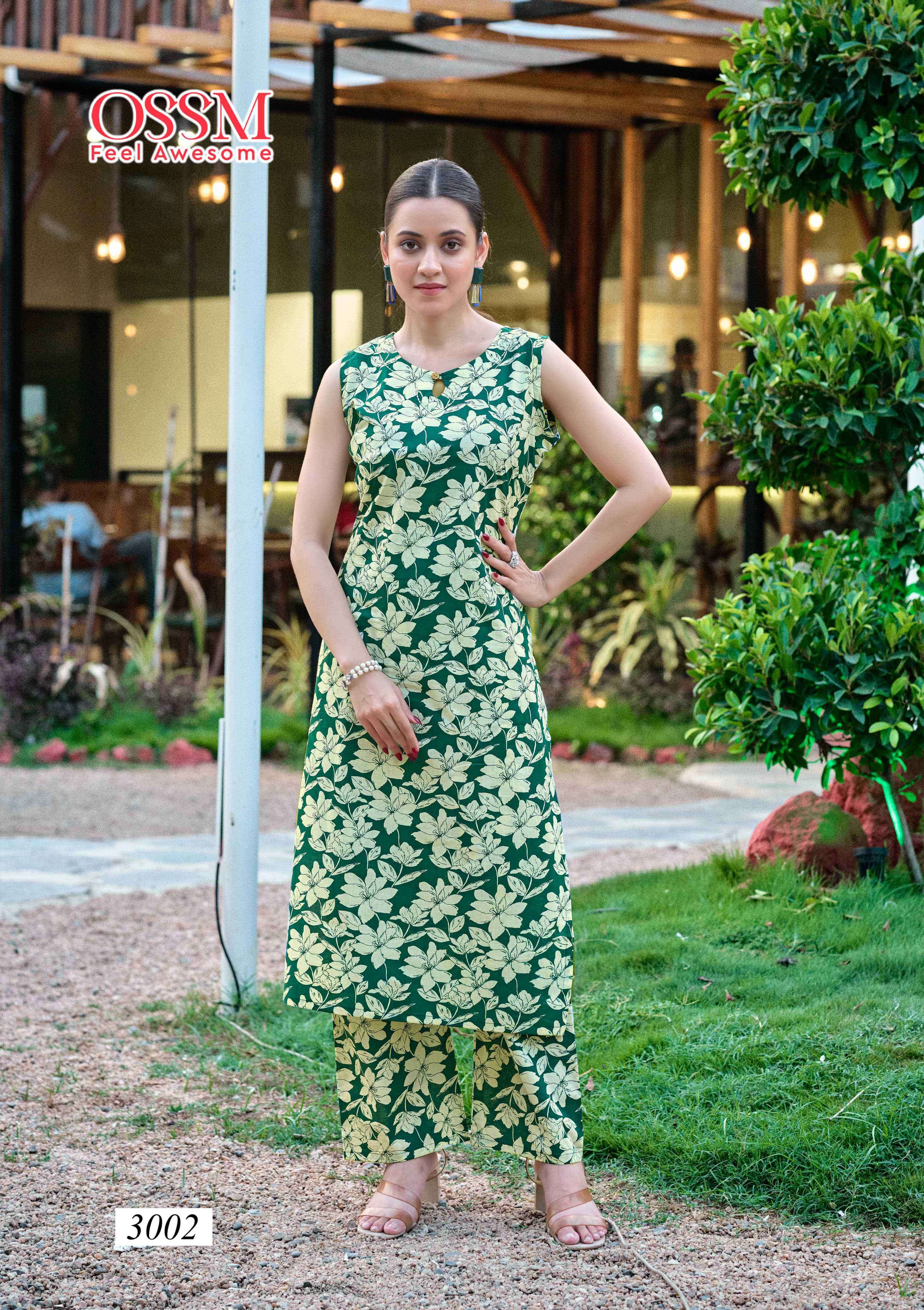 summer threads vol 3 by ossm 3001-3006 series summer special daily wear cotton cord set best online price surat