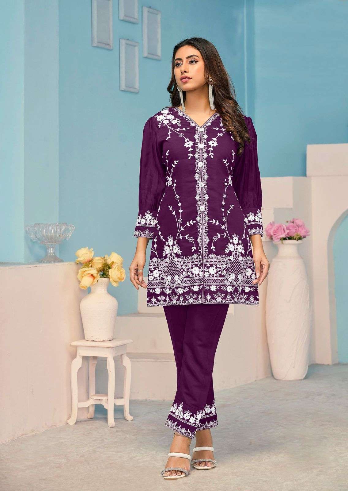 veera vol 3 by vamika 711-715 series latest designer daily wear readymade cord set best online price surat