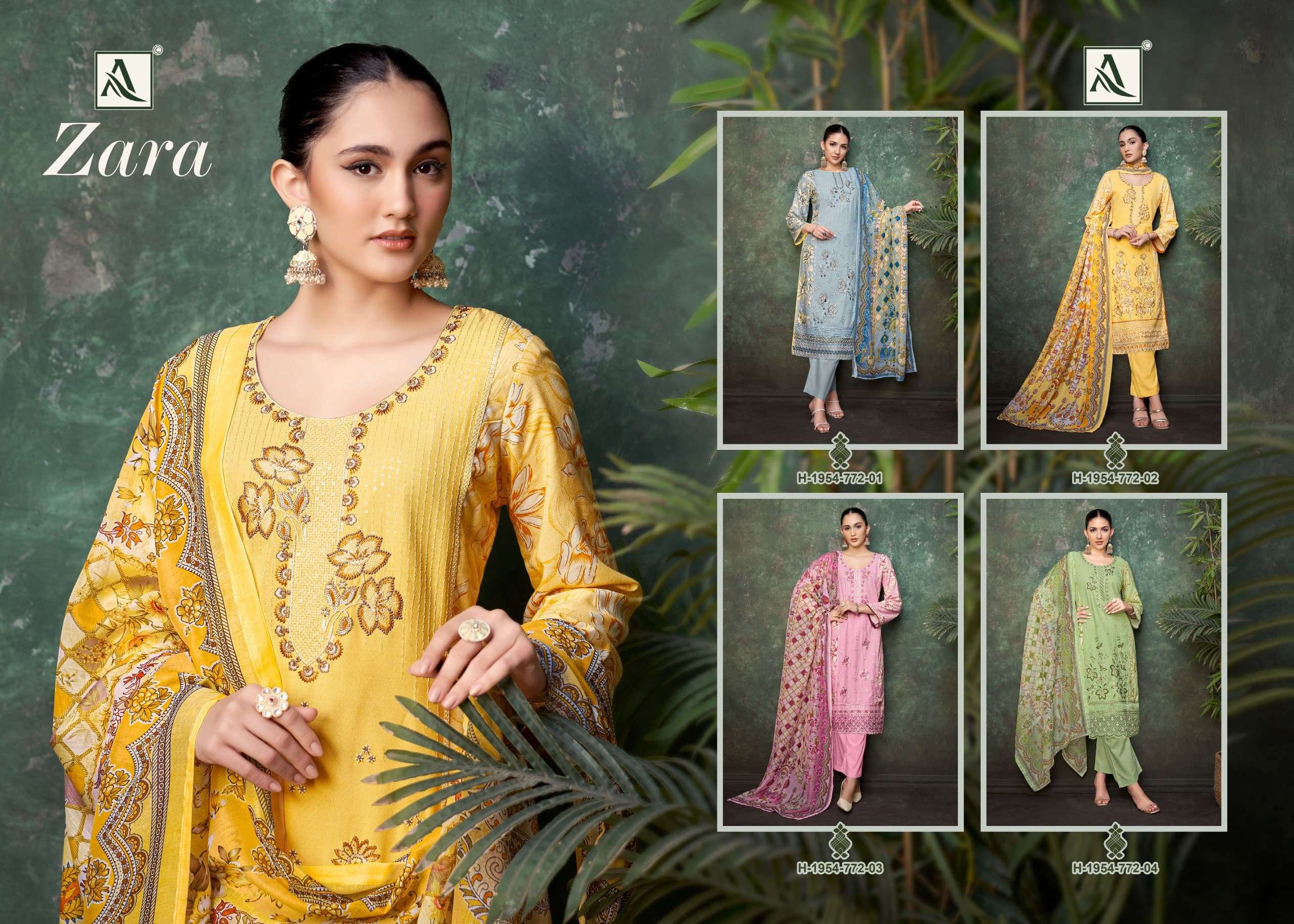 zara by alok suits colors exclusive designer fancy embroidery work salwar suits collection surat