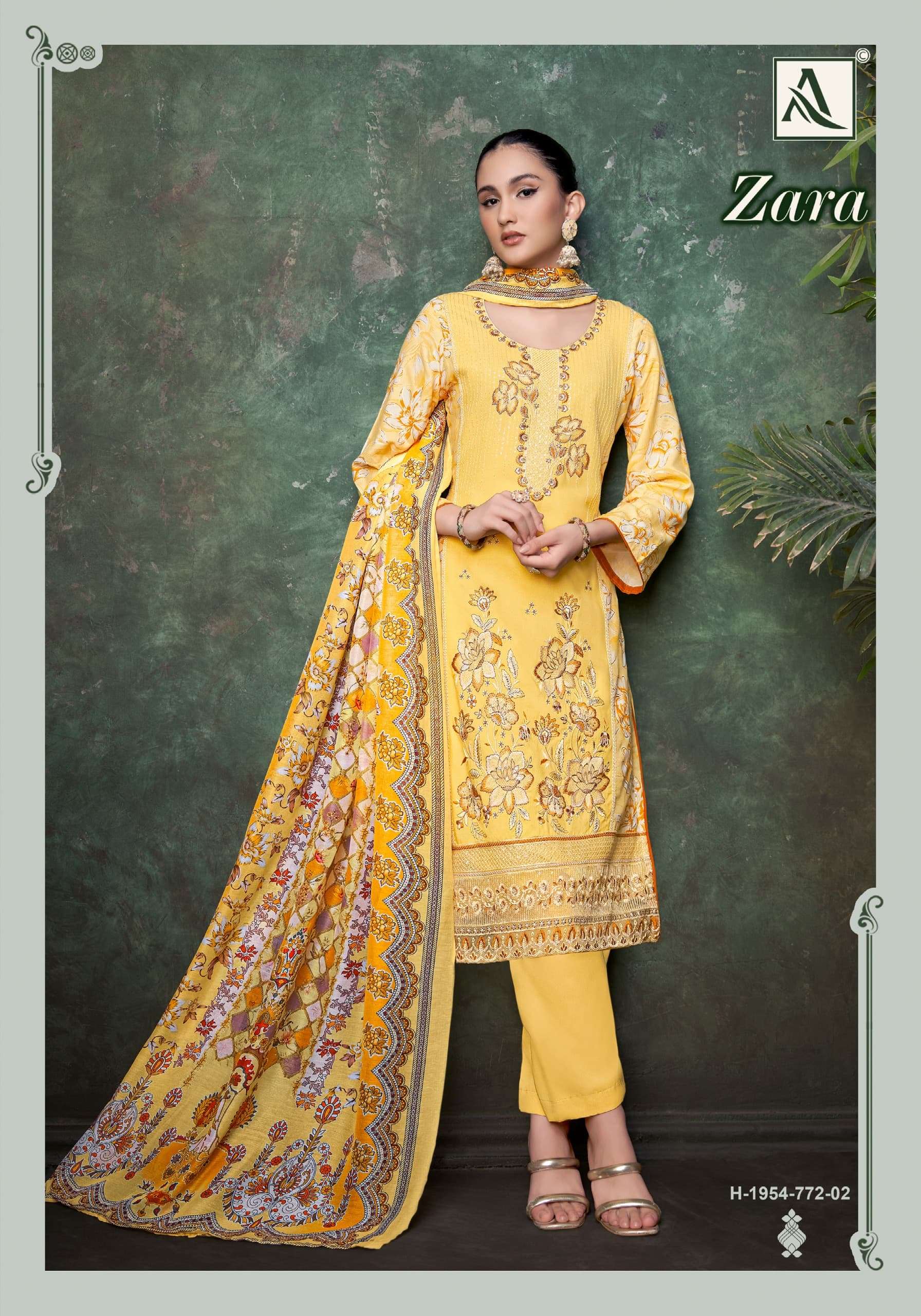 zara by alok suits colors exclusive designer fancy embroidery work salwar suits collection surat